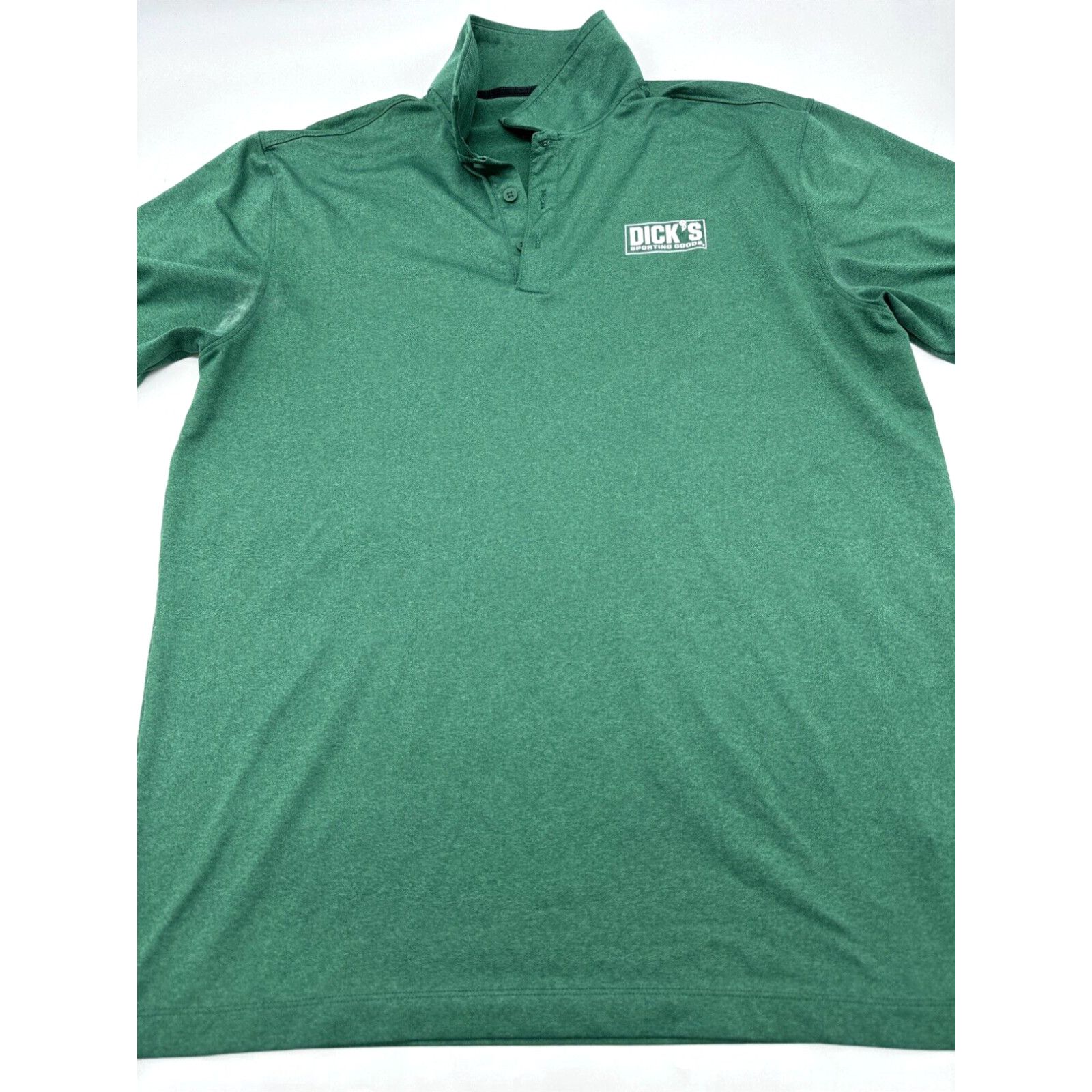 Vintage Dicks Sporting Goods Polo Shirt Men Medium Green Logo 9092 Grailed