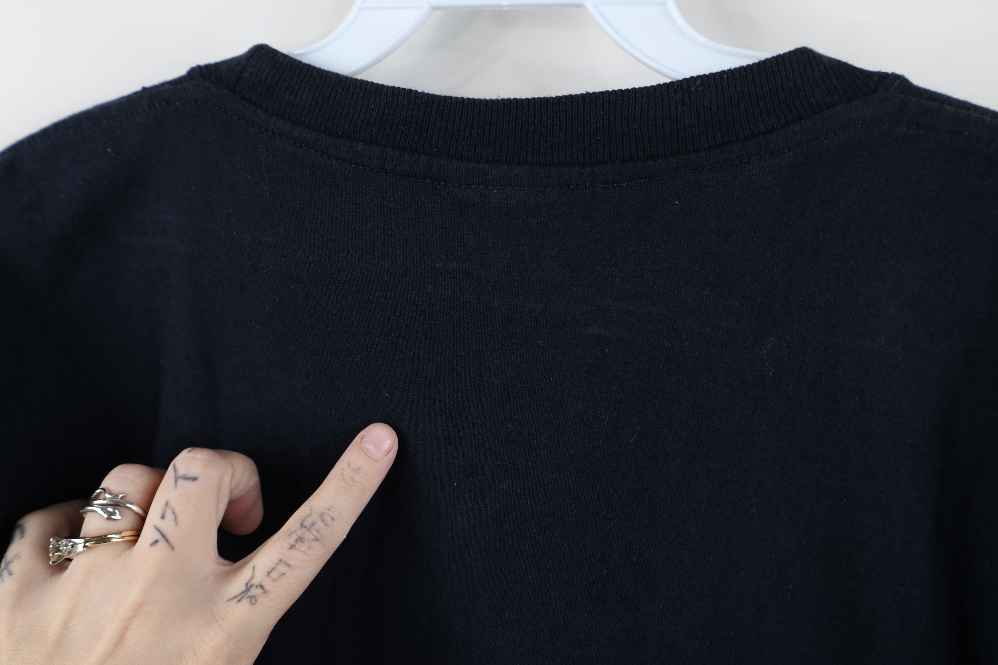 Vintage Vintage 90s Streetwear Cotton Short Sleeve T-Shirt Black Size US XL / EU 56 / 4 - 7 Thumbnail