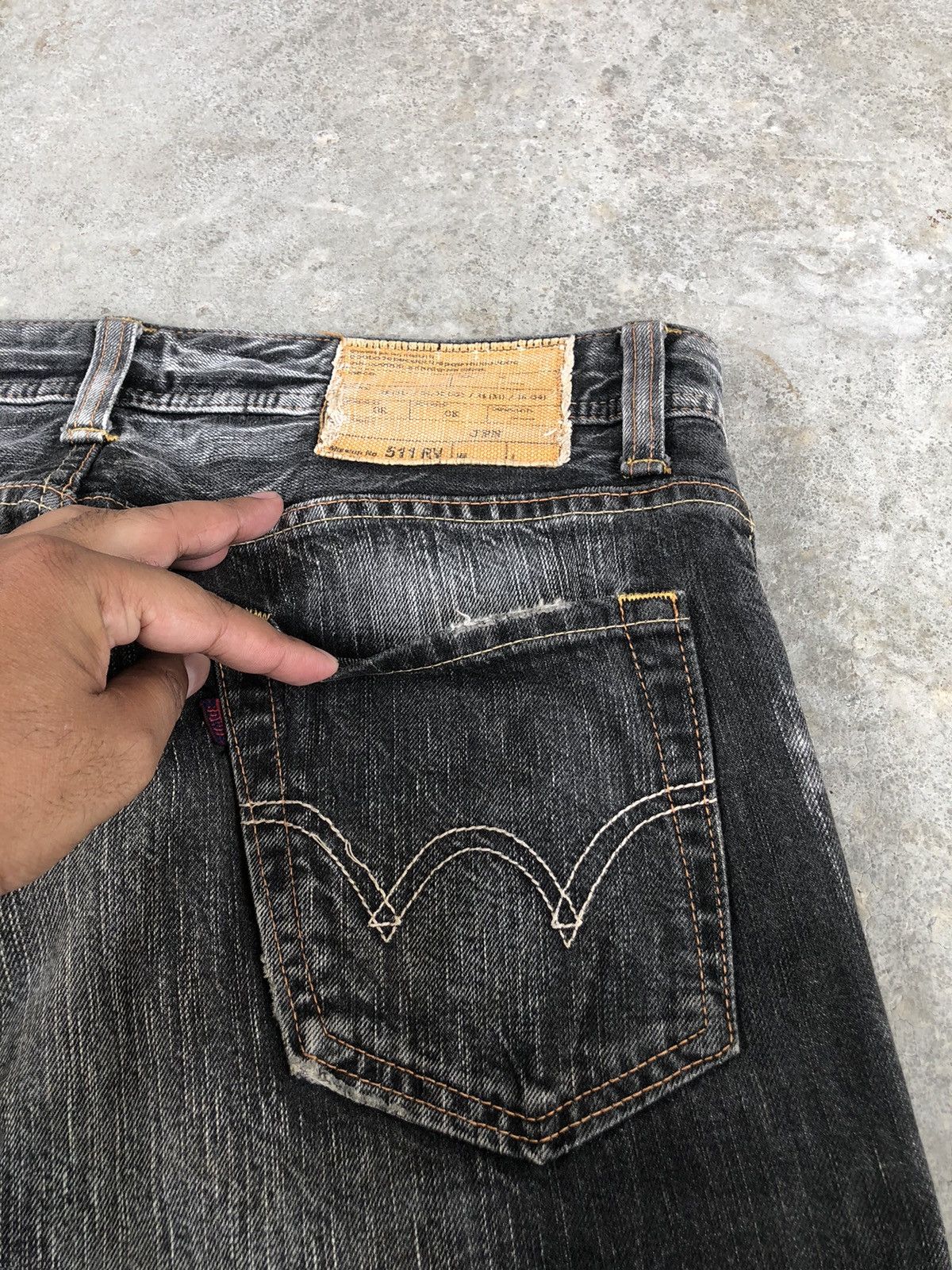 Edwin Japanese Edwin Flared Jeans Distressed Jeans 511 Size US 33 - 17 Thumbnail