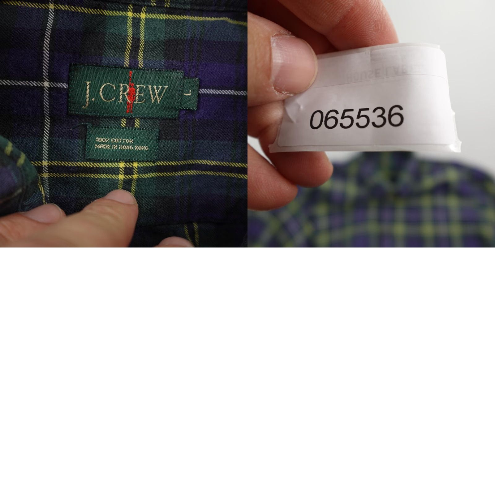 J.Crew VINTAGE J.CREW Long Sleeve Button-Up Shirt L Blue Plaid 90s Outdoor Preppy Mens Size US L / EU 52-54 / 3 - 8 Thumbnail