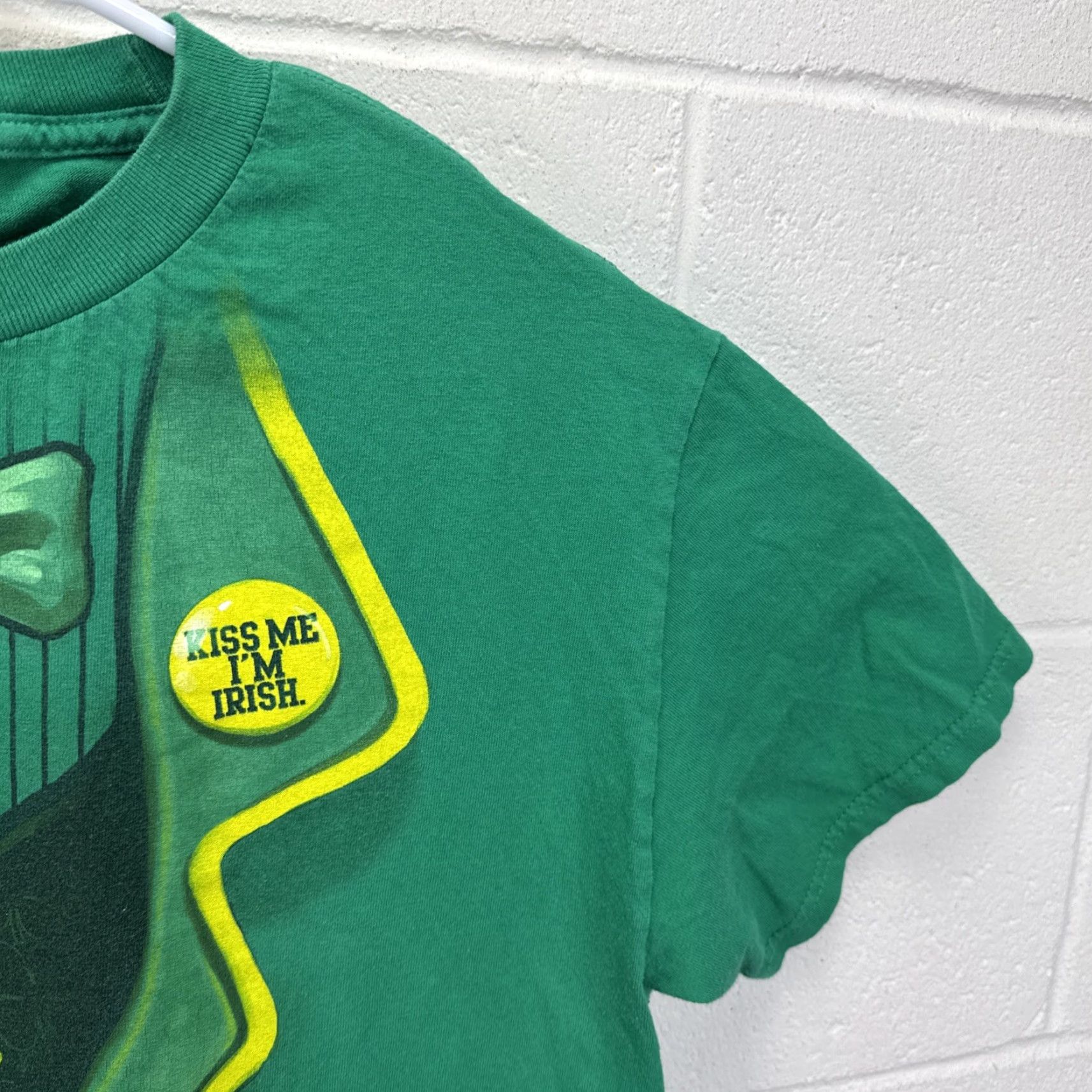 Vintage VINTAGE ST PATRICK’S DAY T SHIRT Green 90s Irish Leprechaun Logo Regular Medium Mens T-Shirt Size US M / EU 48-50 / 2 - 6 Thumbnail