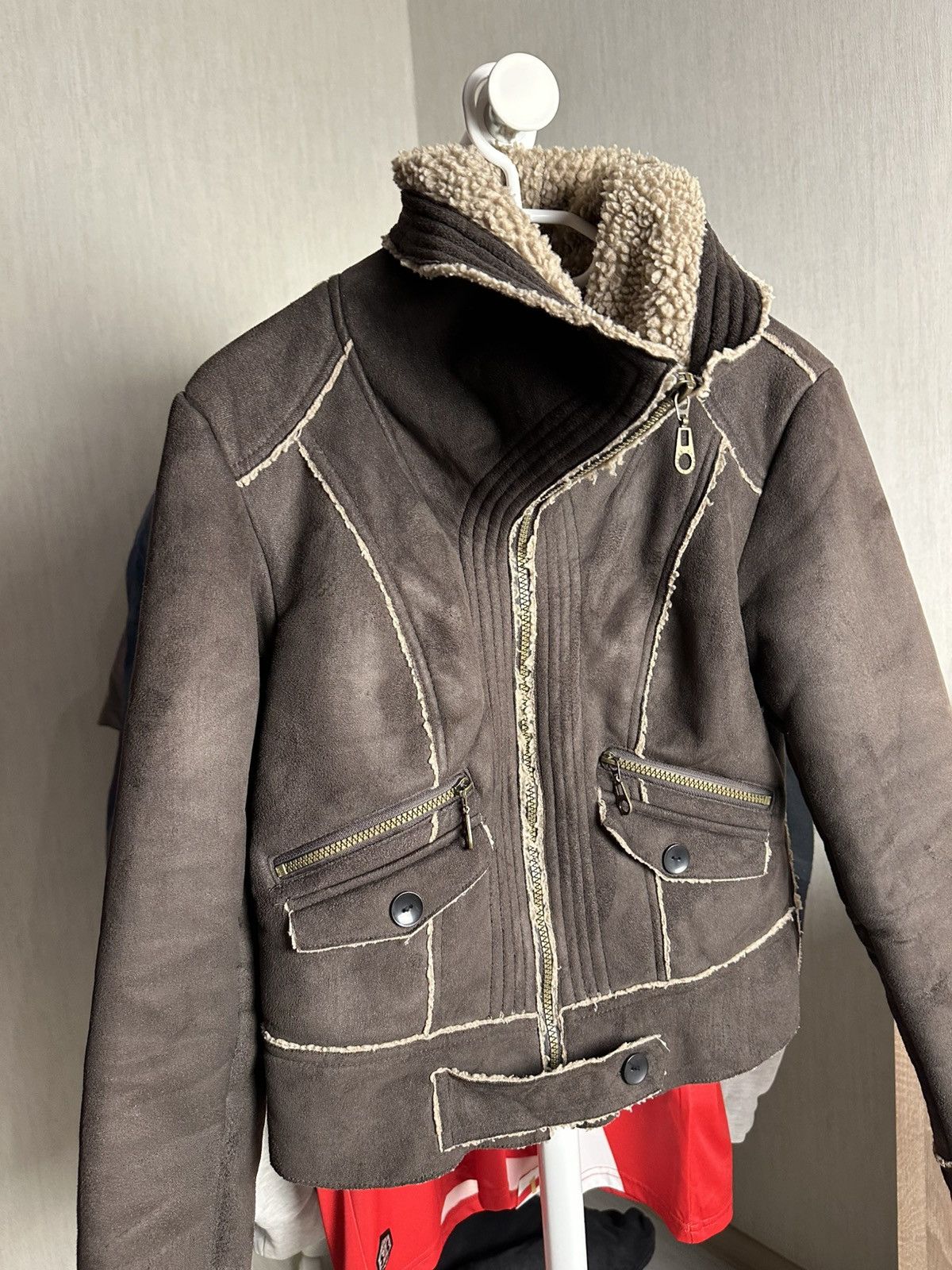 Hysteric Glamour LGB avant garde fur suede coat jacket hysteric glamour Size US S / EU 44-46 / 1 - 2 Thumbnail