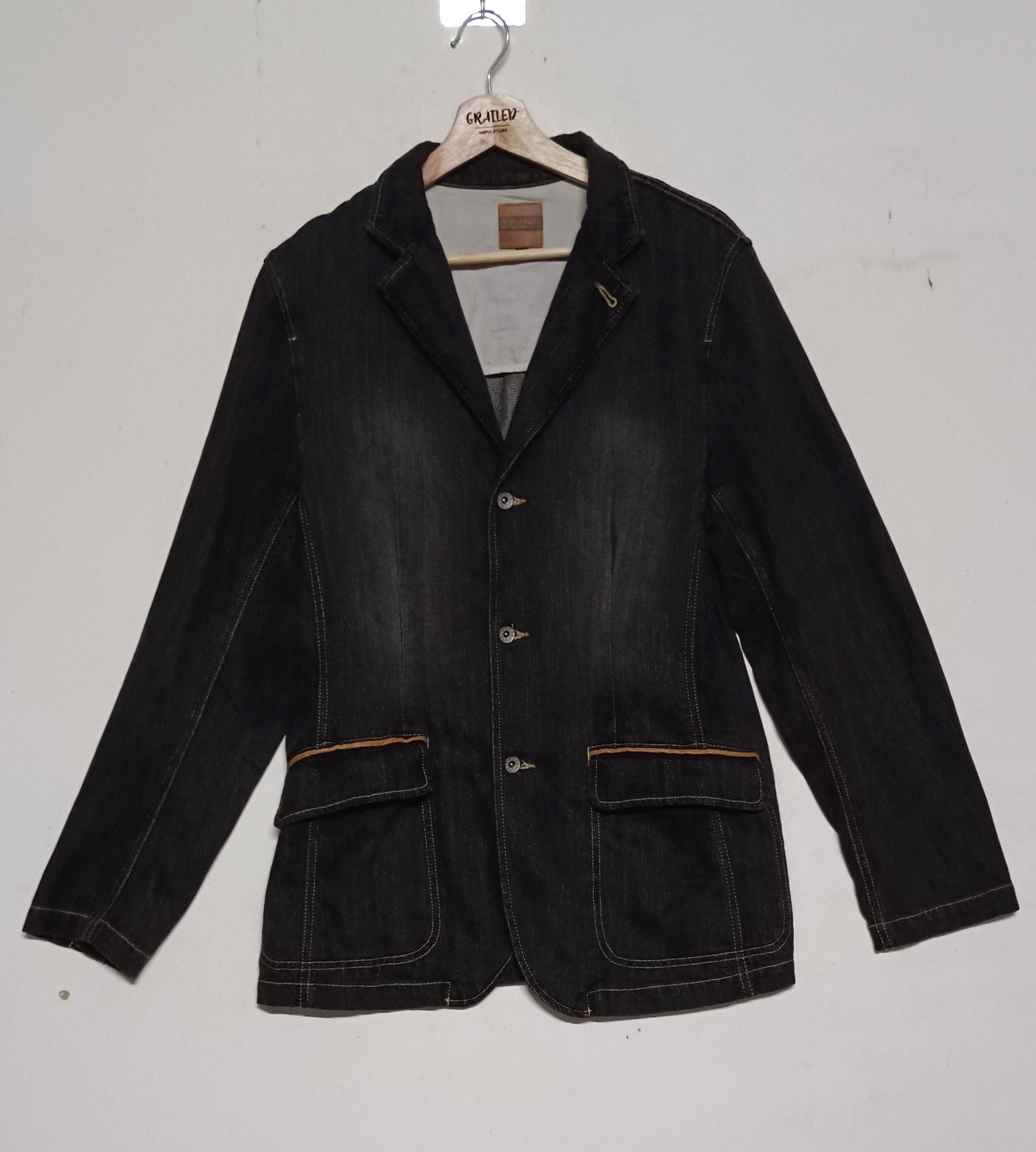 Indigo Rare🔥Power to The People Chroe Denim Jacket Size US L / EU 52-54 / 3 - 1 Thumbnail