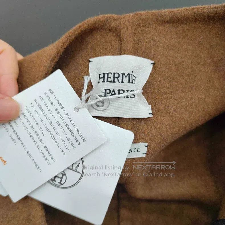 Hermes Hermes Brown Cashmere Single Button Vest Coat Size XXS / US 00 / IT 34 - 4 Thumbnail