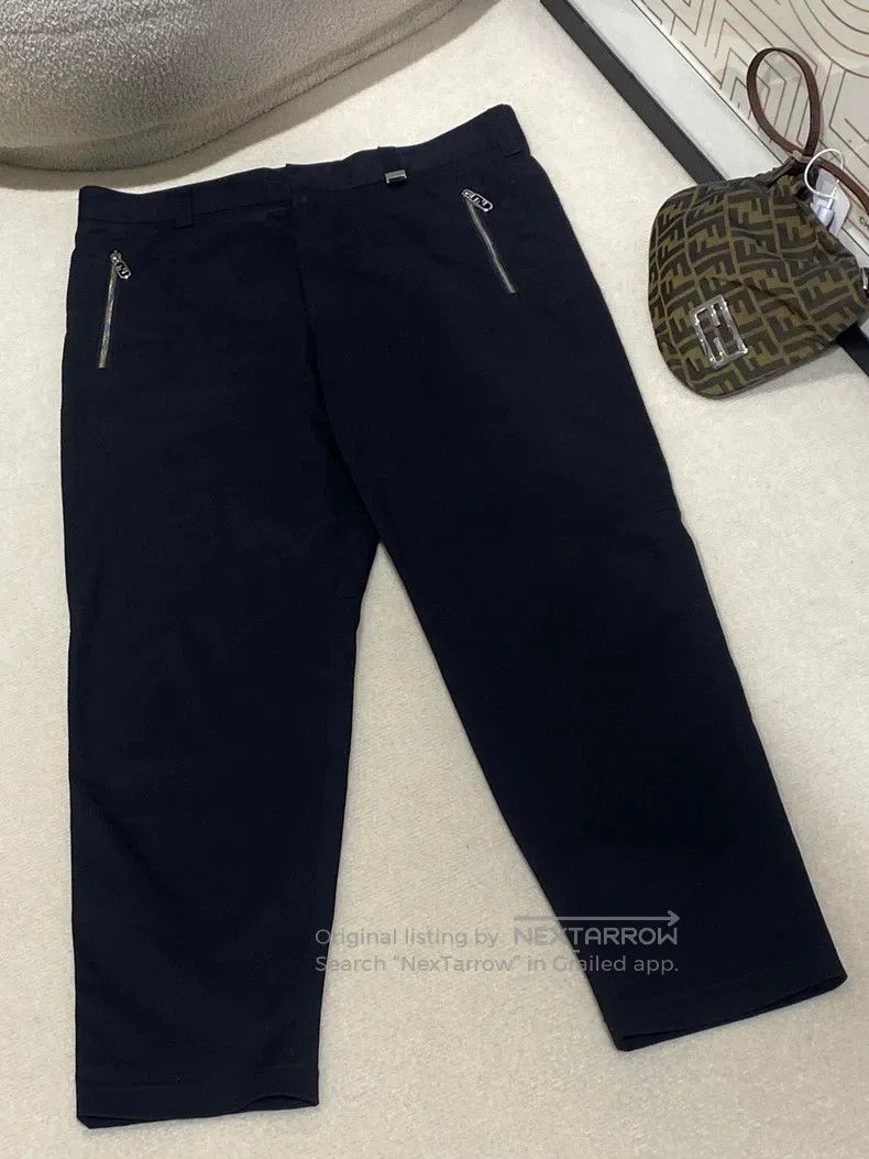 Fendi Fendi Black zippered pocket long pants Size US 36 / EU 52 - 1 Thumbnail