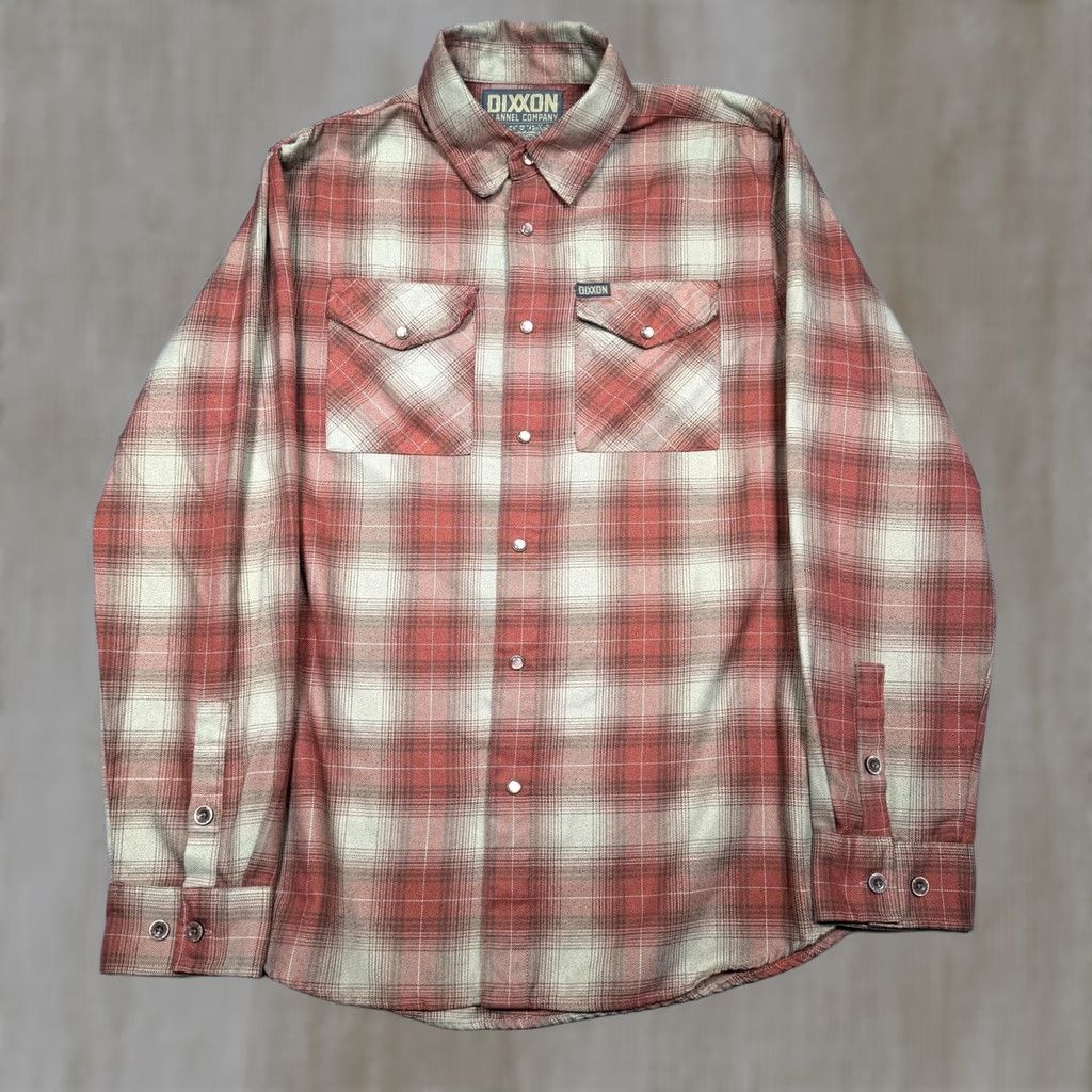 Vintage Dixxon Shirt Mens Medium Red Plaid Long Sleeve Snap Button Up Flannel The Juarez Size US M / EU 48-50 / 2 - 1 Thumbnail