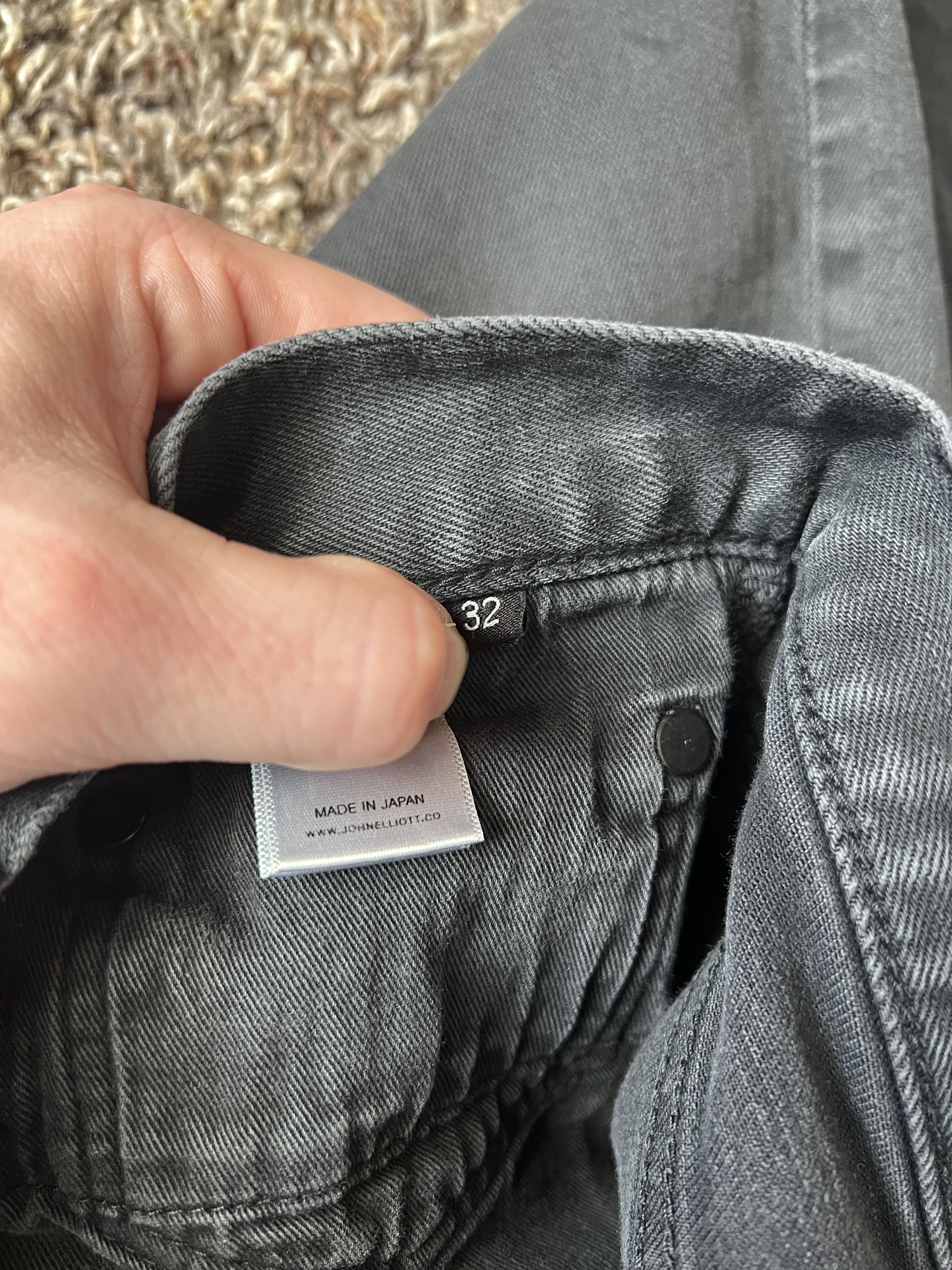 John Elliott The Cast 2 Carbon Black Denim (2017) Size US 32 / EU 48 - 8 Thumbnail