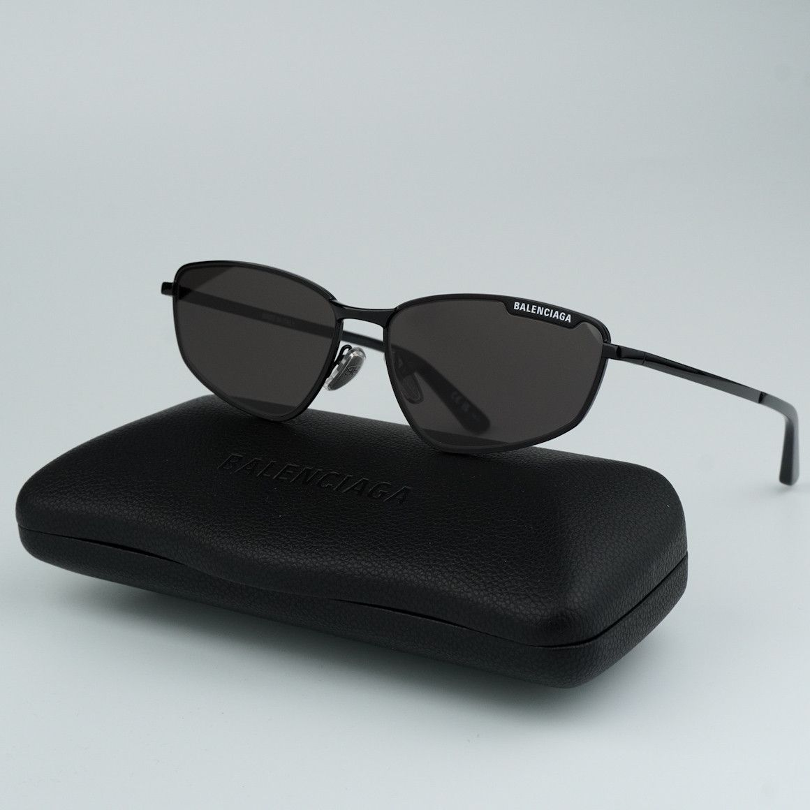Balenciaga NEW Balenciaga BB0277S 001 Geometric Unisex Sunglasses Size ONE SIZE - 1 Thumbnail