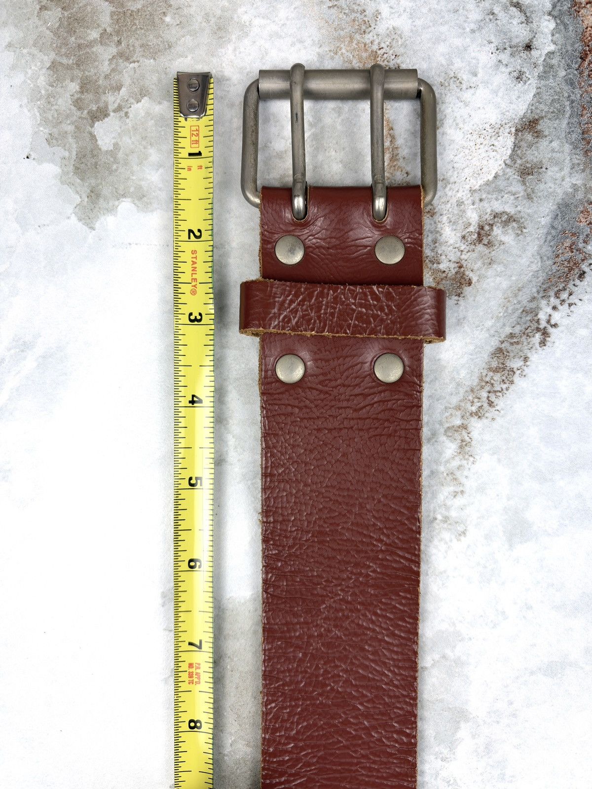 Comme des Garcons Comme des Garcons Homme Plus Prong Buckle Leather Belt Size ONE SIZE - 5 Thumbnail