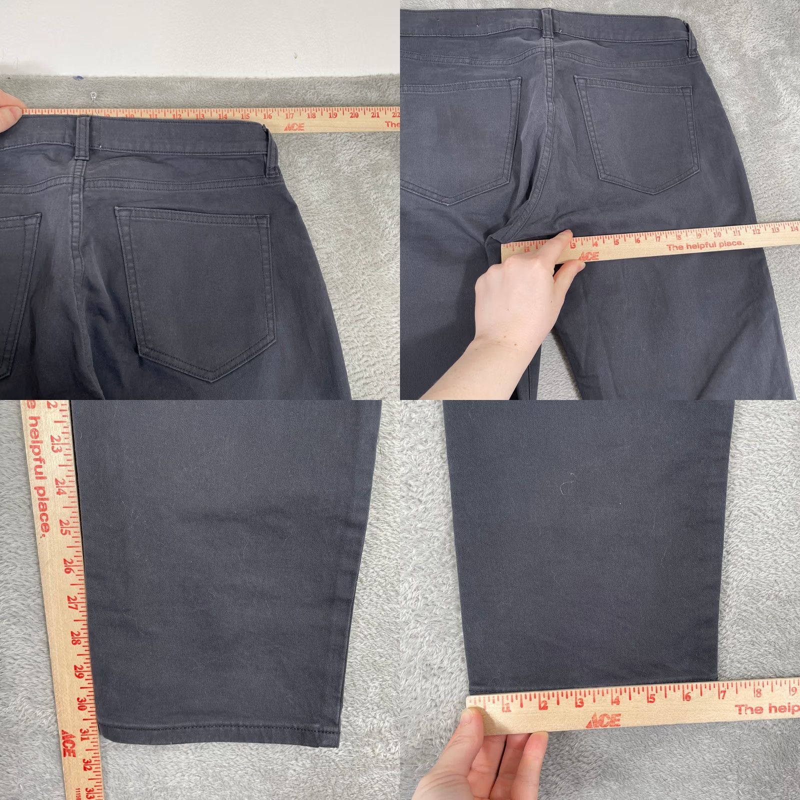 Flint And Tinder Flint and Tinder Chino Mens 31 Gray Pant 31x30 Slim Fit Workwear Everyday Size US 31 - 8 Thumbnail