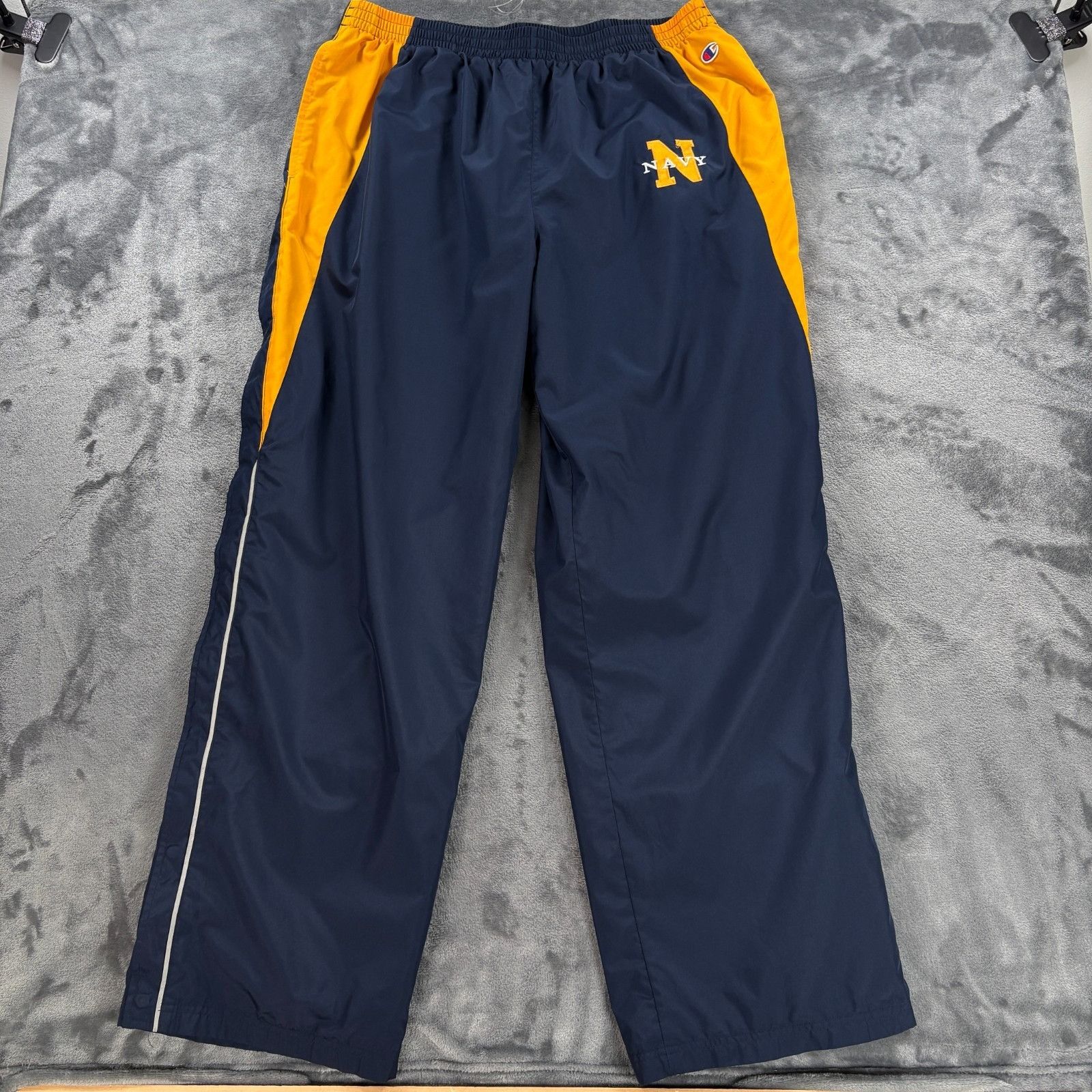 Champion Champion Navy Midshipmen Basketball Snap Away Warm Up Pants Size US 36 / EU 52 - 1 Thumbnail