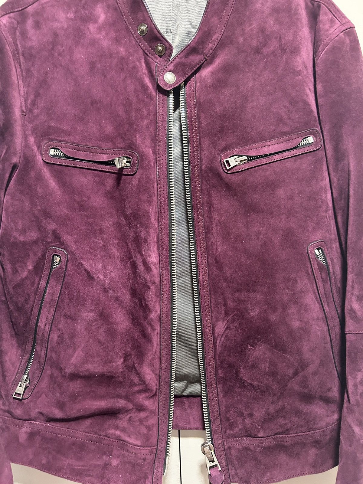 Tom Ford Tom Ford Suede Blouson Jacket Burgundy size IT 48 Size US M / EU 48-50 / 2 - 3 Thumbnail