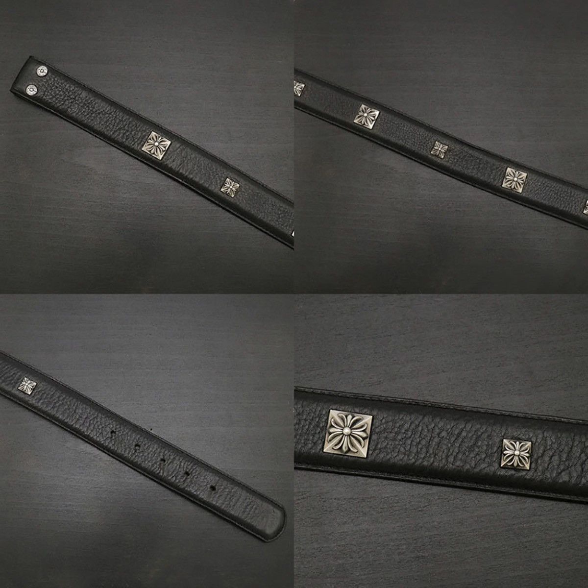 Chrome Hearts 32inch Chrome Hearts Studs Leather belt Size ONE SIZE - 3 Thumbnail