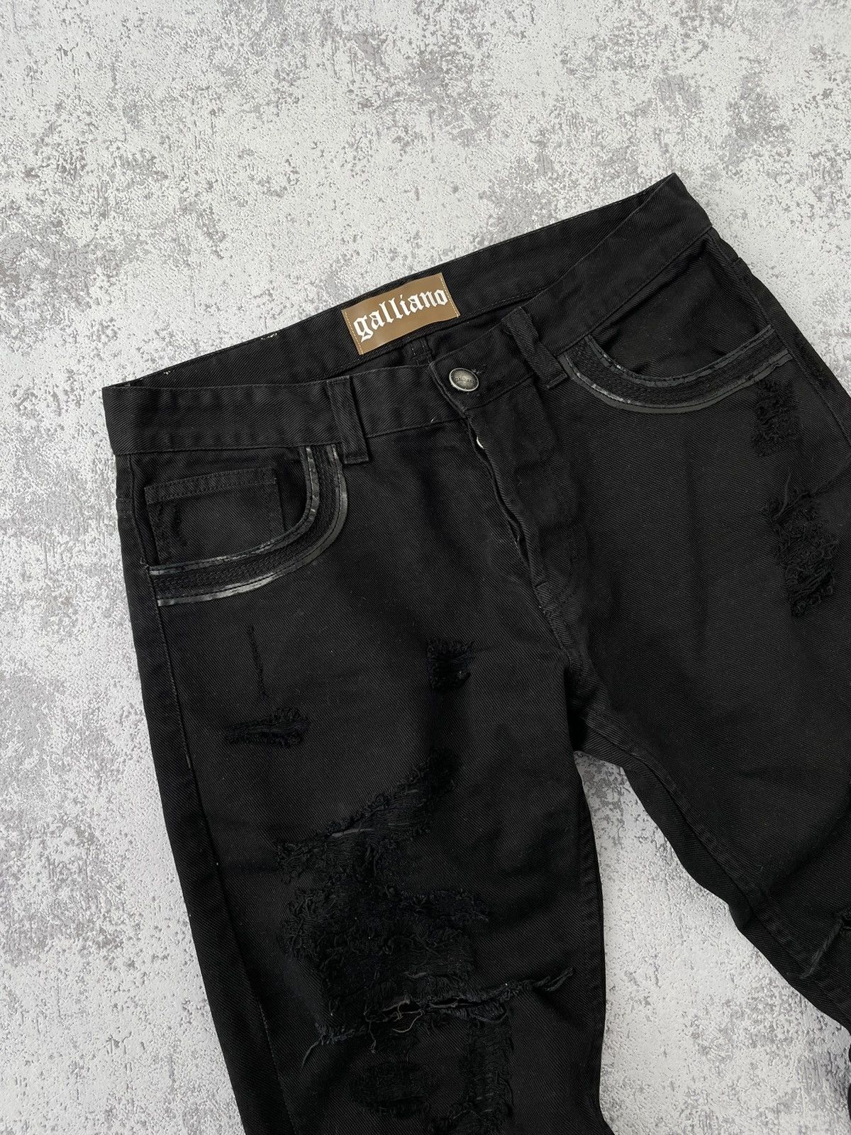 John Galliano Rare❗️John Galliano Distressed Denim Pants Size US 32 / EU 48 - 7 Thumbnail