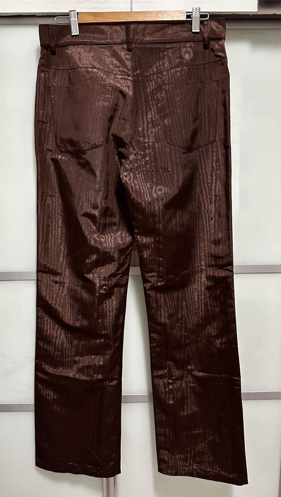 Marine Serre Marine Serre 23SS Regenerated Moire Wide Leg Pants Size US 32 / EU 48 - 3 Thumbnail