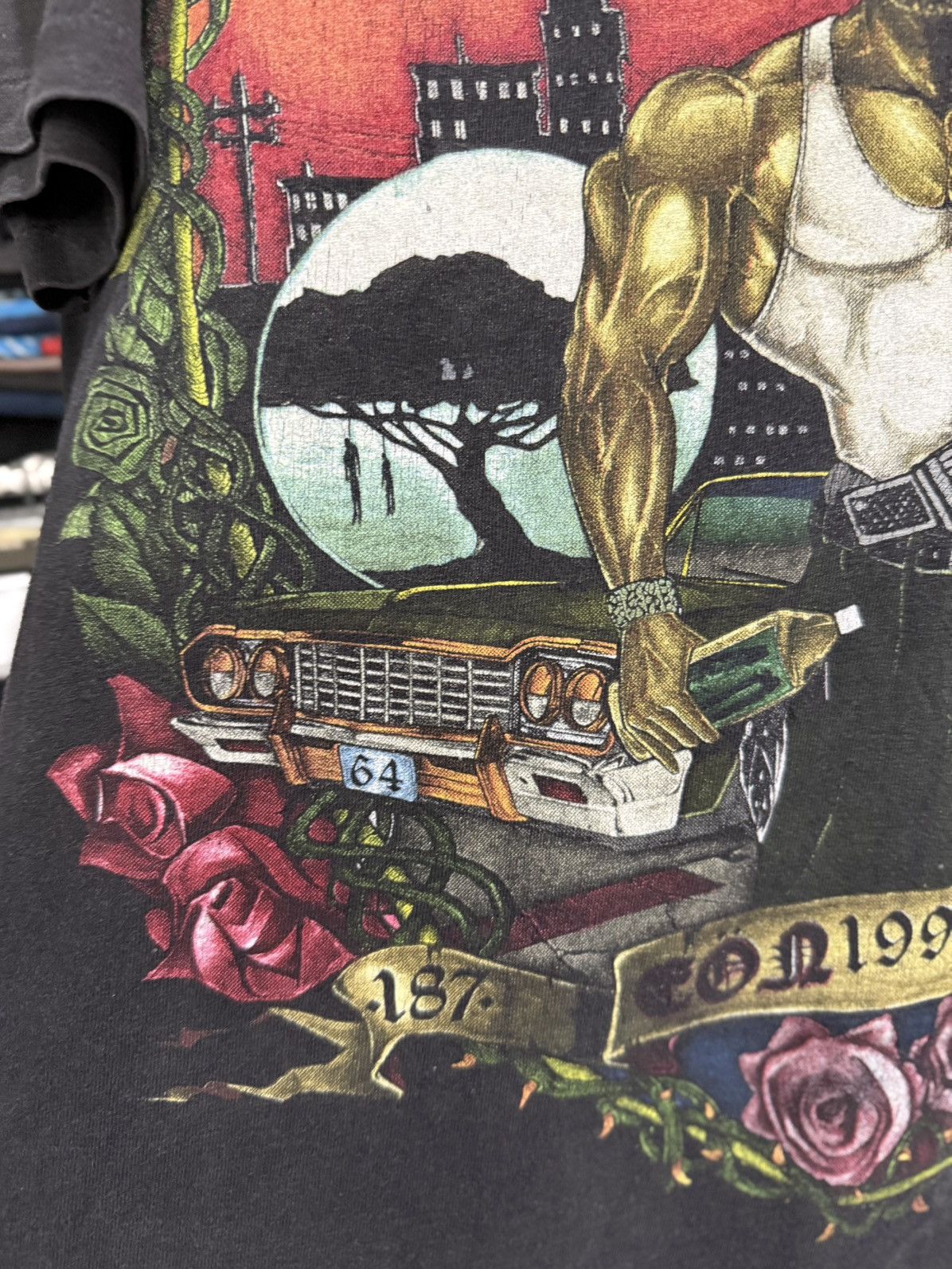 Rap Tees Rare Vintage 90s Conart Thellus Faded Tee Size US XL / EU 56 / 4 - 6 Thumbnail