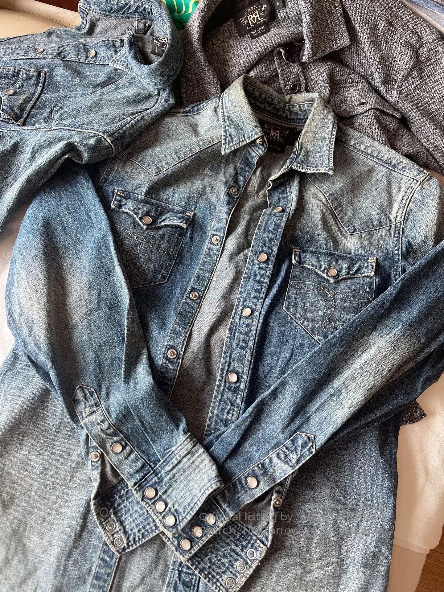 RRL Ralph Lauren RRL Denim Shirt. Size US S / EU 44-46 / 1 - 1 Thumbnail