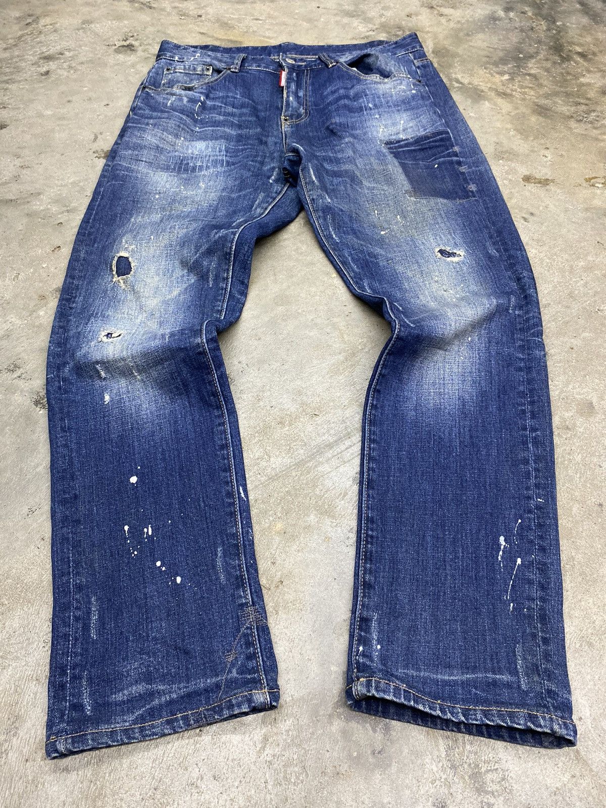 Dsquared2 × If Six Was Nine splater jeans pant dsquared distressed patchwork Size US 31 - 1 Thumbnail