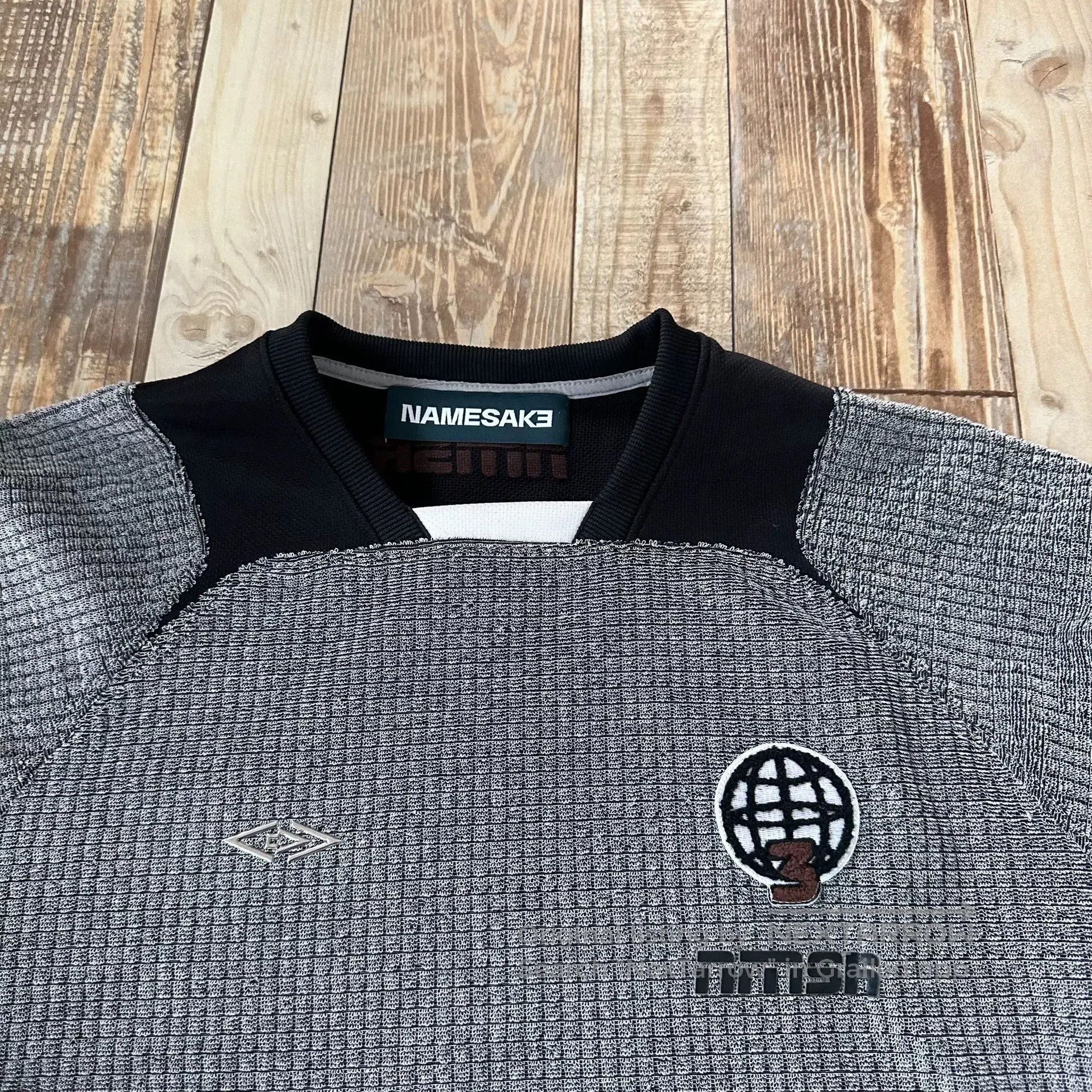 NAMESAKE Namesake Gray Black Retro Jersey Longsleeve. Size US S / EU 44-46 / 1 - 4 Thumbnail