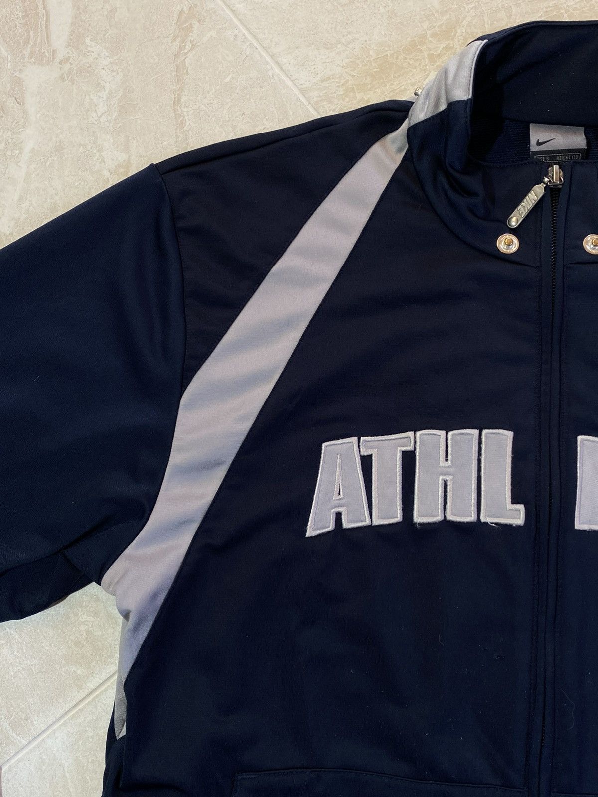 Nike 🔥 VINTAGE 2000s NIKE ATHLETIC DRILL STYLE SPORT TRACK TOP Size US S / EU 44-46 / 1 - 3 Thumbnail