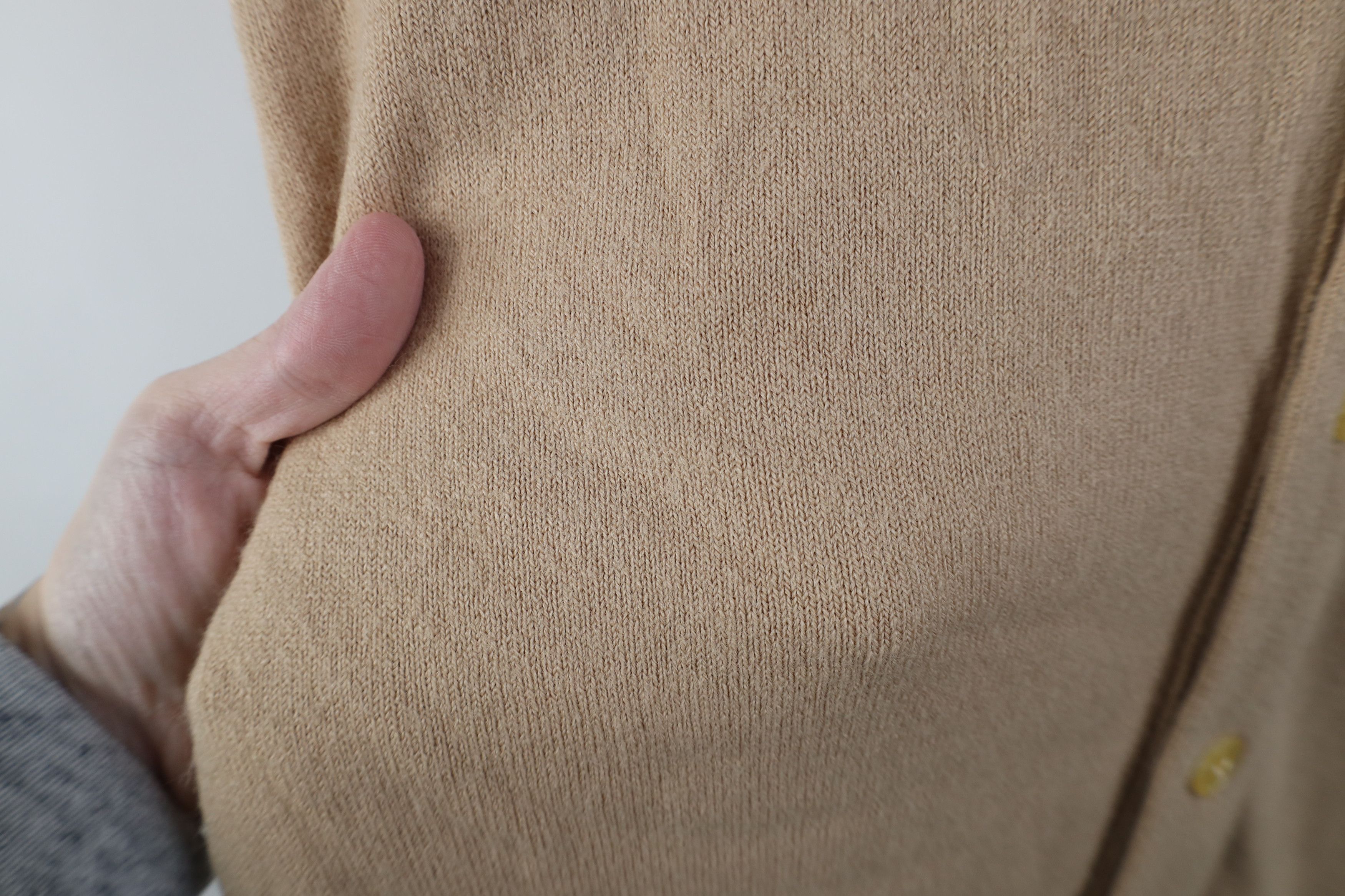 Vintage Vintage 70s Streetwear Soft Knit Cardigan Sweater Khaki USA Size US L / EU 52-54 / 3 - 7 Thumbnail