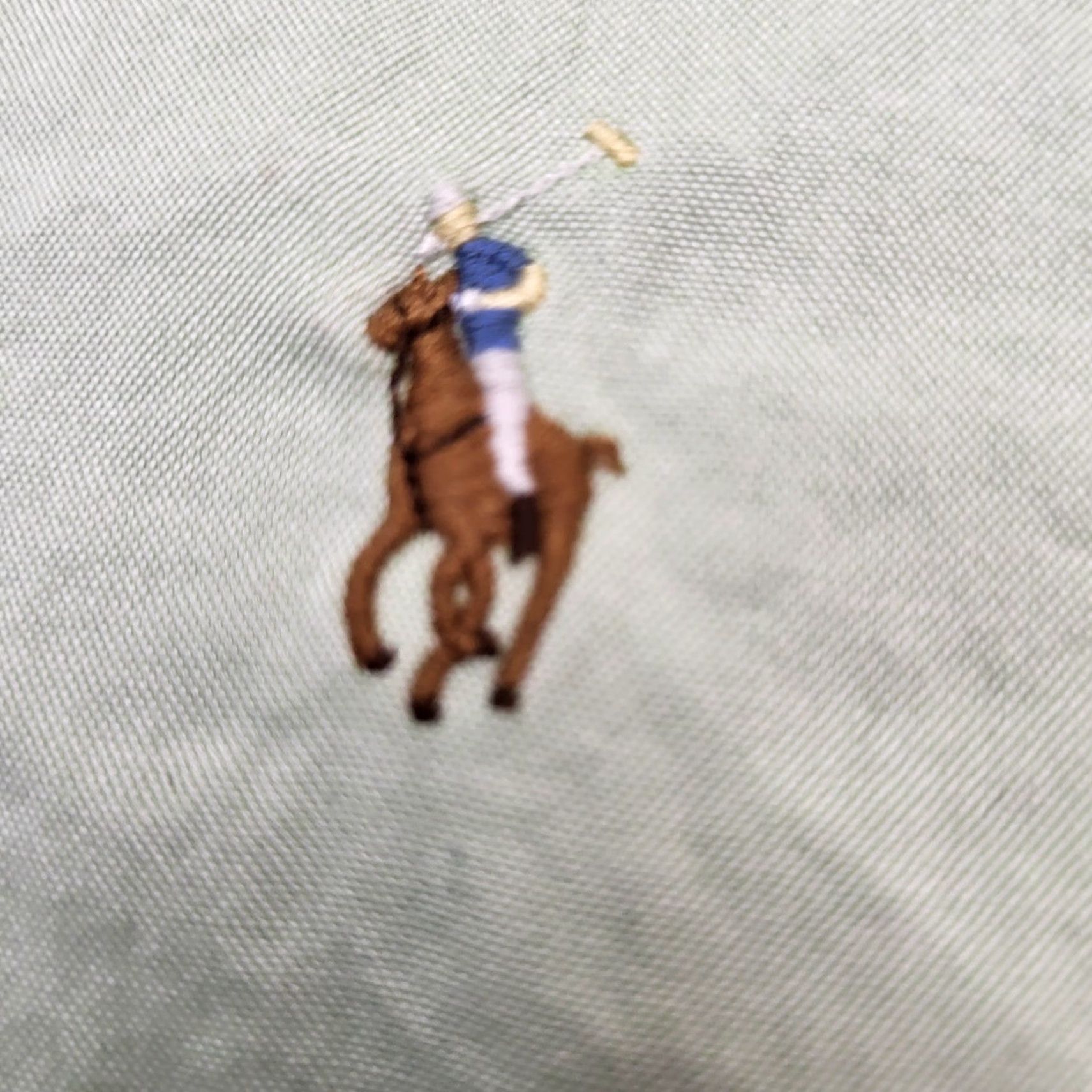 Ralph Lauren Ralph Lauren Shirt Mens 16 1/2 /42 Light Mint Green Long Sleeve Button-Down Pony Embroidered Classic Flex Size US L / EU 52-54 / 3 - 7 Thumbnail