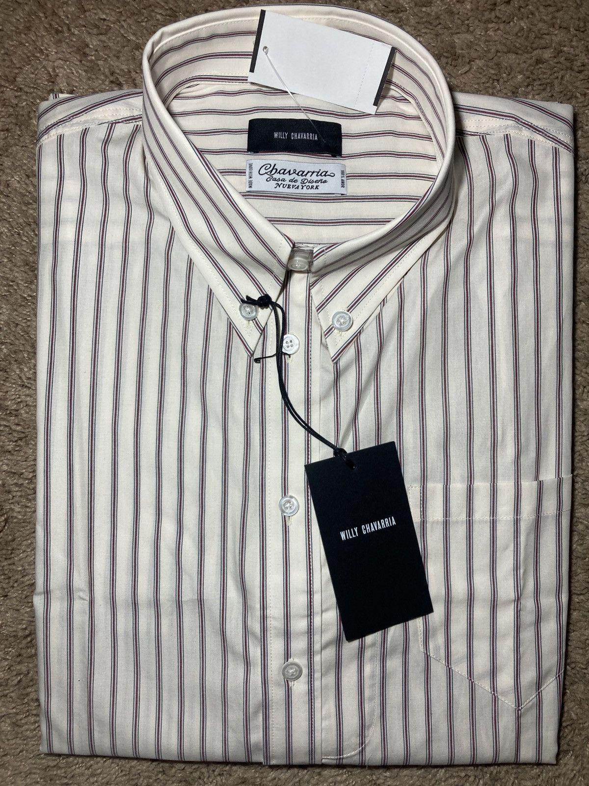 Willy Chavarria New AW25 Willy Chavarria Striped Button Down Veterano 2025 Size US L / EU 52-54 / 3 - 1 Thumbnail