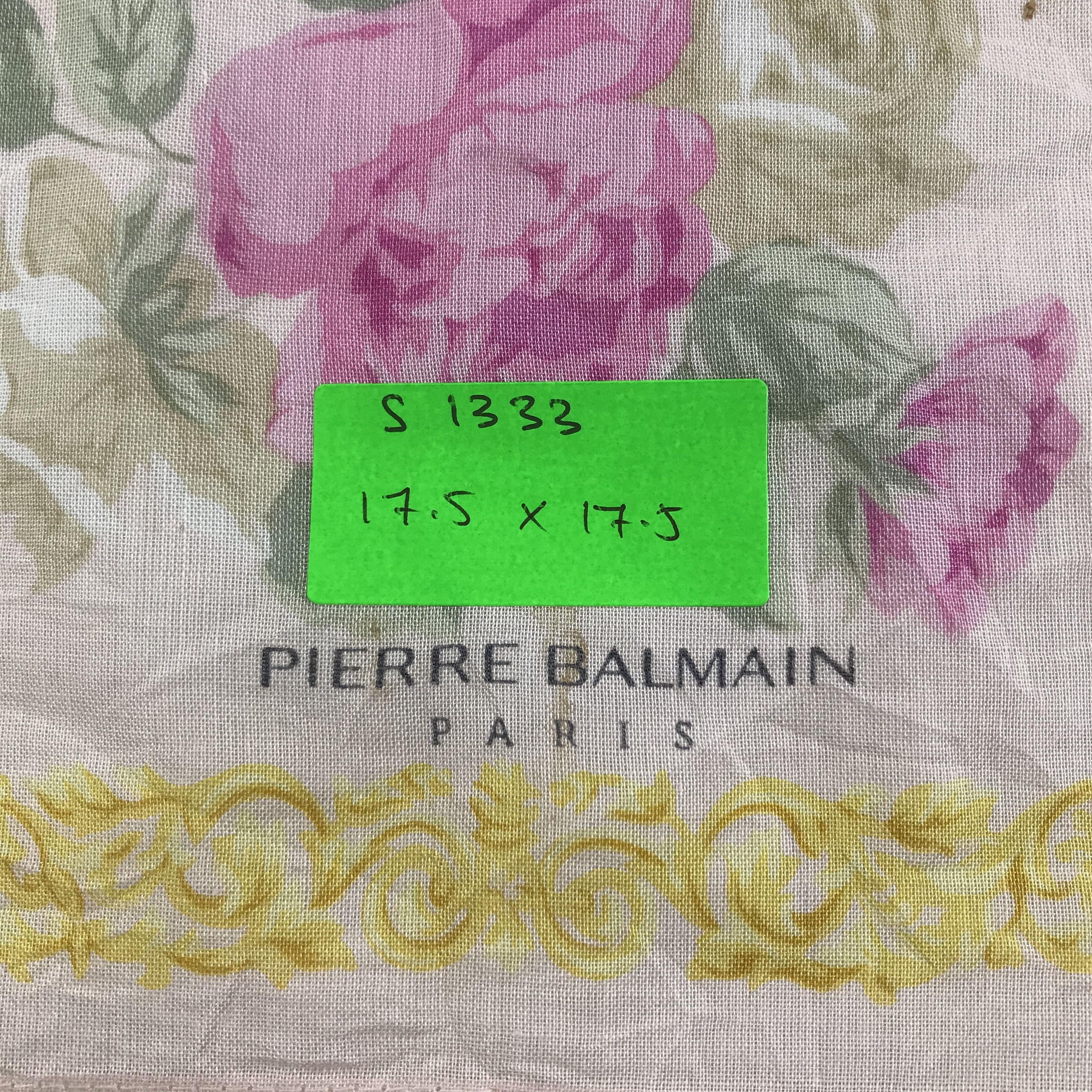 Pierre Balmain × Vintage Pierre Balmain Bandana / Handkerchief / Neckerchief - S1333 Size ONE SIZE - 5 Thumbnail