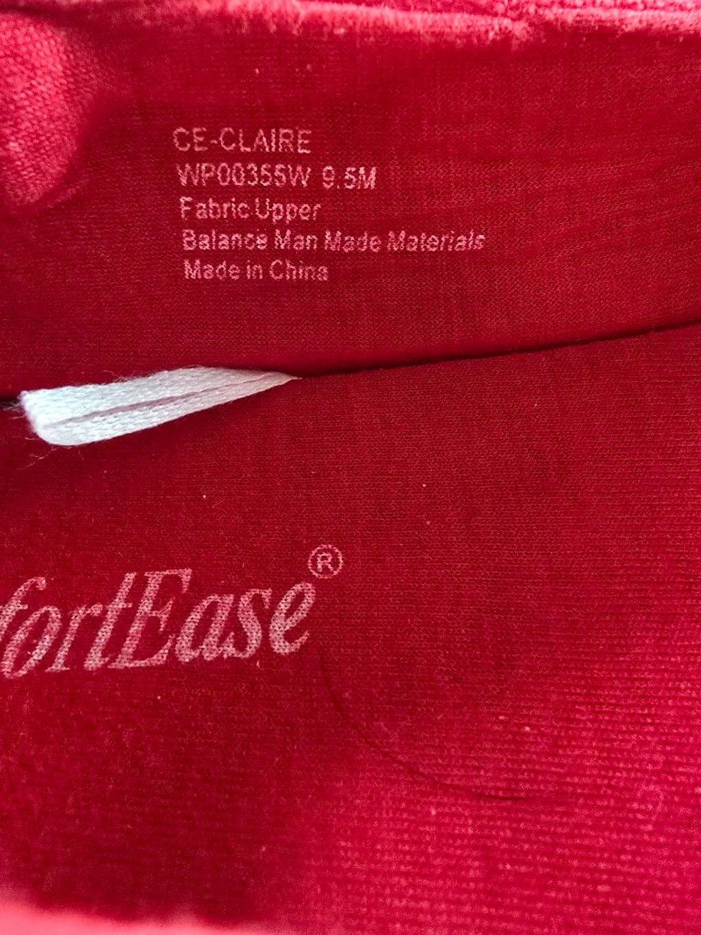 Other Women's ComfortEase Red & White Canvas Flats & Loafers Size Size US 9.5 / IT 39.5 - 7 Thumbnail