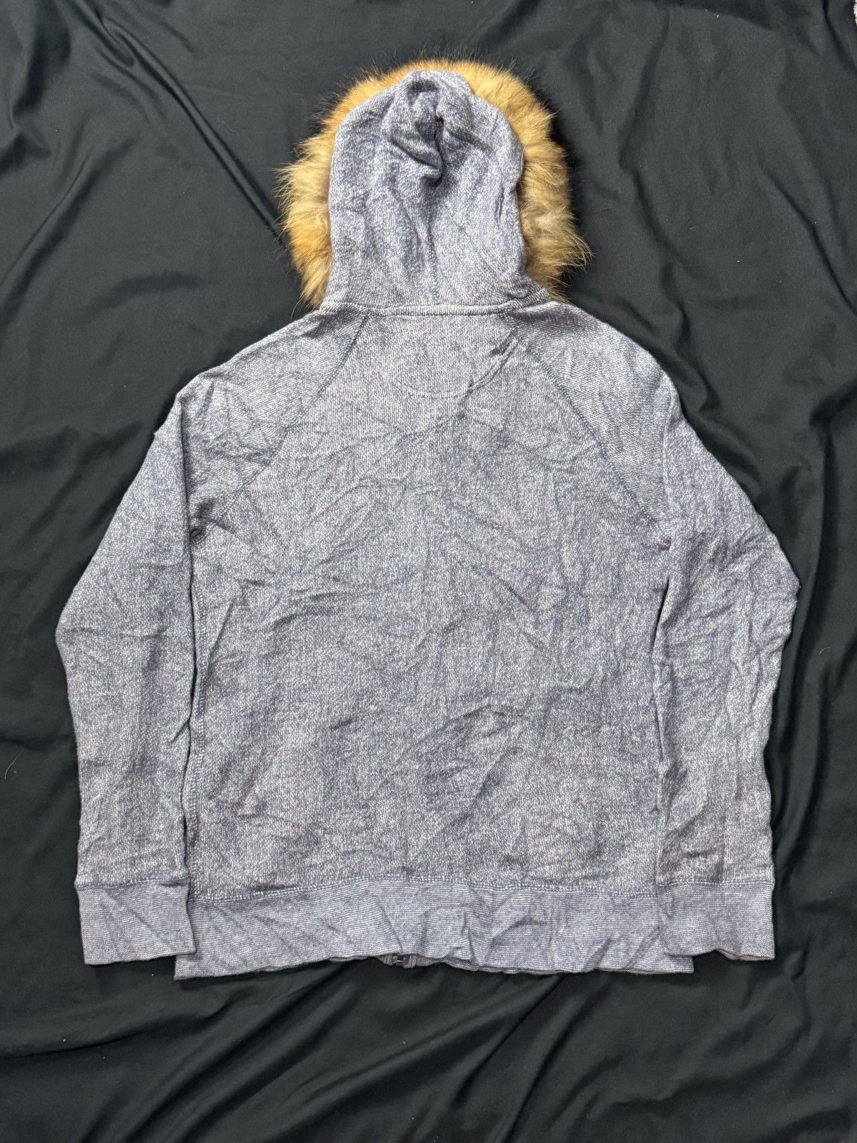 If Six Was Nine × Japanese Brand × Le Grande Bleu (L.G.B.) Faux Fur hoodie Japanese Uniqlo ifsix lgb style Size US L / EU 52-54 / 3 - 3 Thumbnail