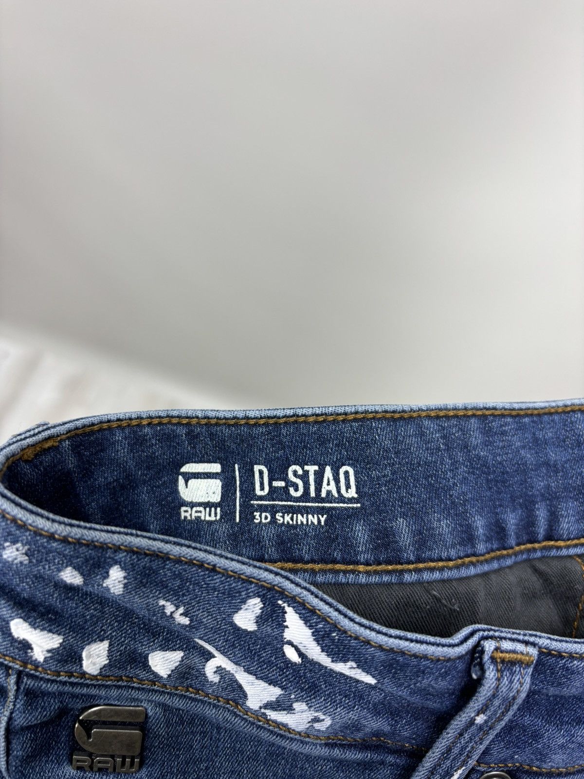 G-Star Mens jeans G Star Raw D Staq Size 29 Color Blue Size US 29 - 8 Thumbnail
