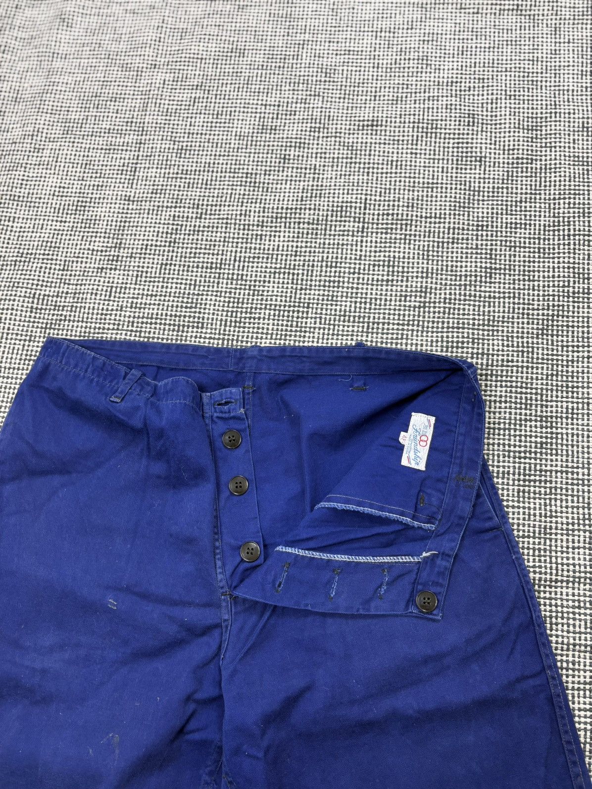Le Laboureur 70s French chore work utility pants vintage blue Size US 32 / EU 48 - 6 Thumbnail