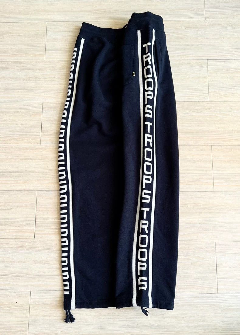 Balenciaga Navy Striped Knit Athletic Pants- Size US 34 / EU 50 - 1 Thumbnail