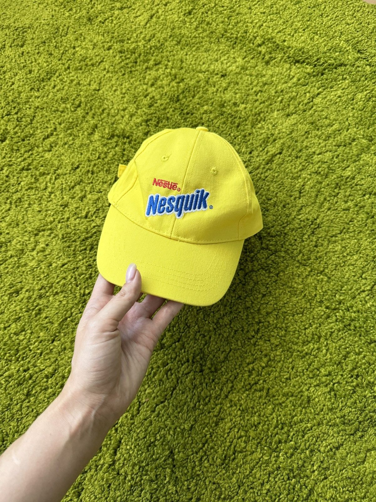 Designer × Vintage Nesquik Y2K style knit logo cap Size 30 - 1 Thumbnail