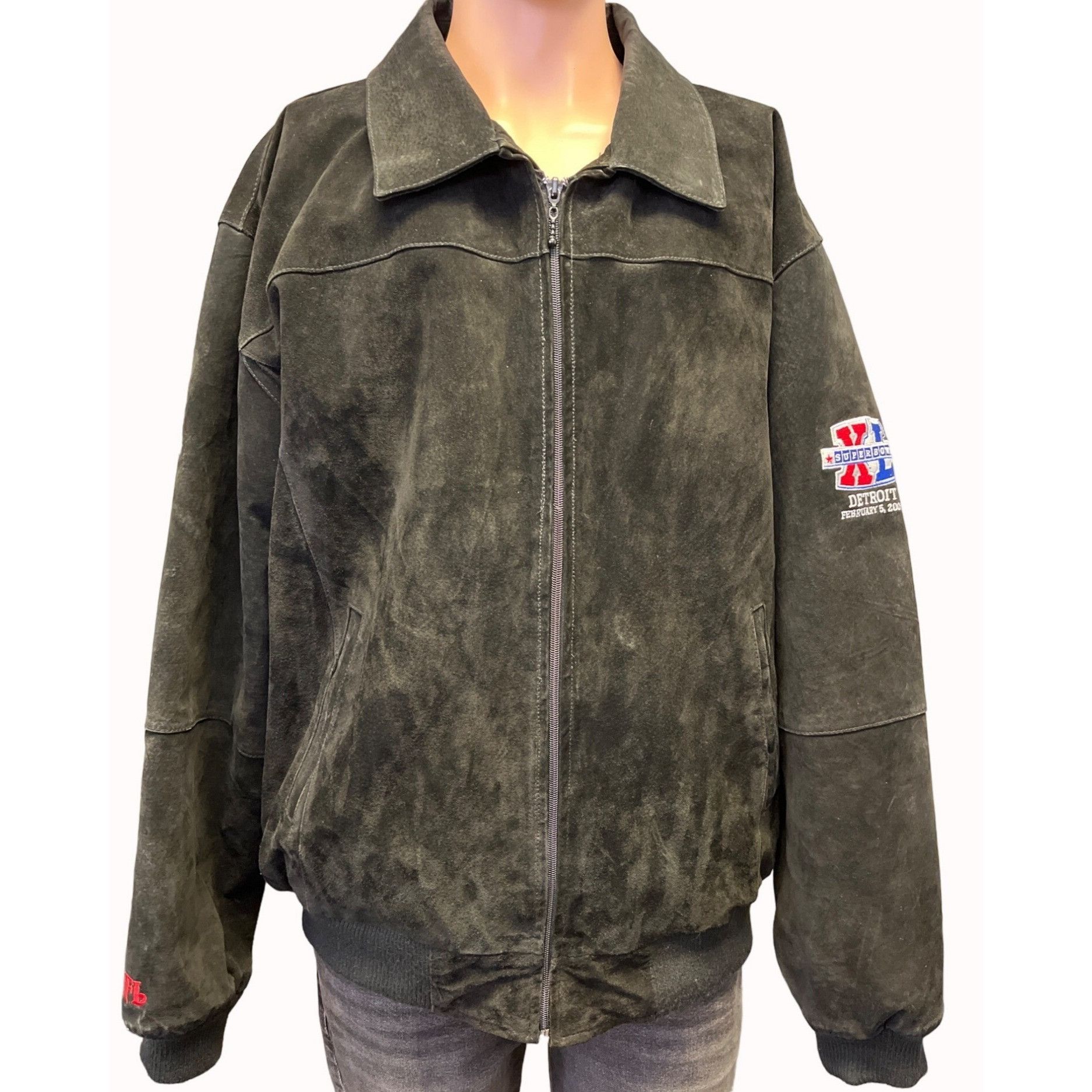 NFL NFL Men's Black 2006 Superbowl XL Detroit Bomber Jacket Sz X Size US XL / EU 56 / 4 - 1 Thumbnail