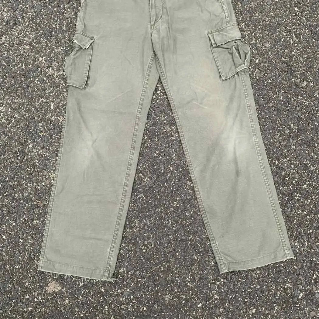 StraightFaded Japanese Vintage Trousers Faded Utility Avirex Combat Cargo Size US 29 - 4 Thumbnail