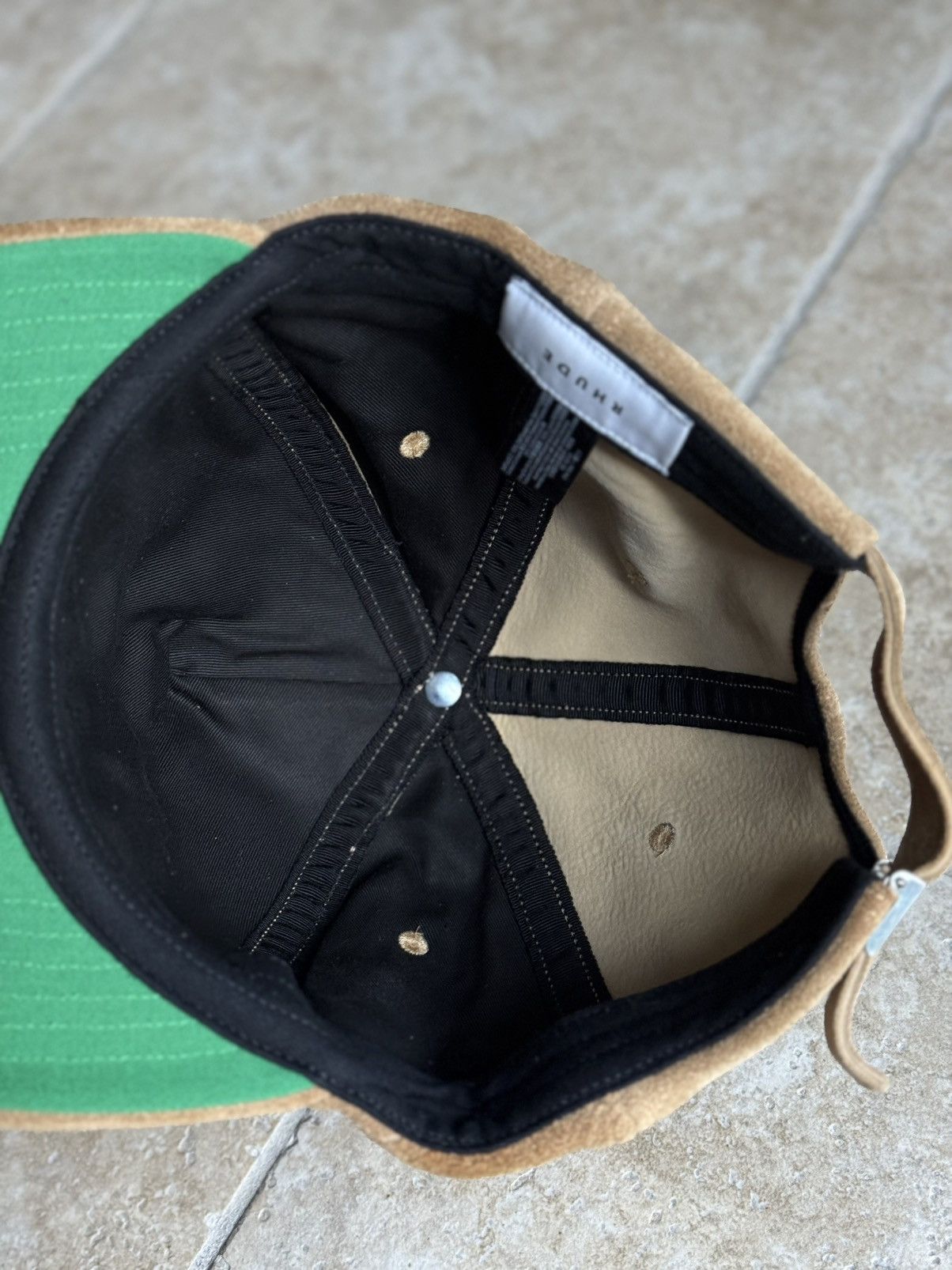 Rhude Full Suede R Brown hat Size ONE SIZE - 5 Thumbnail