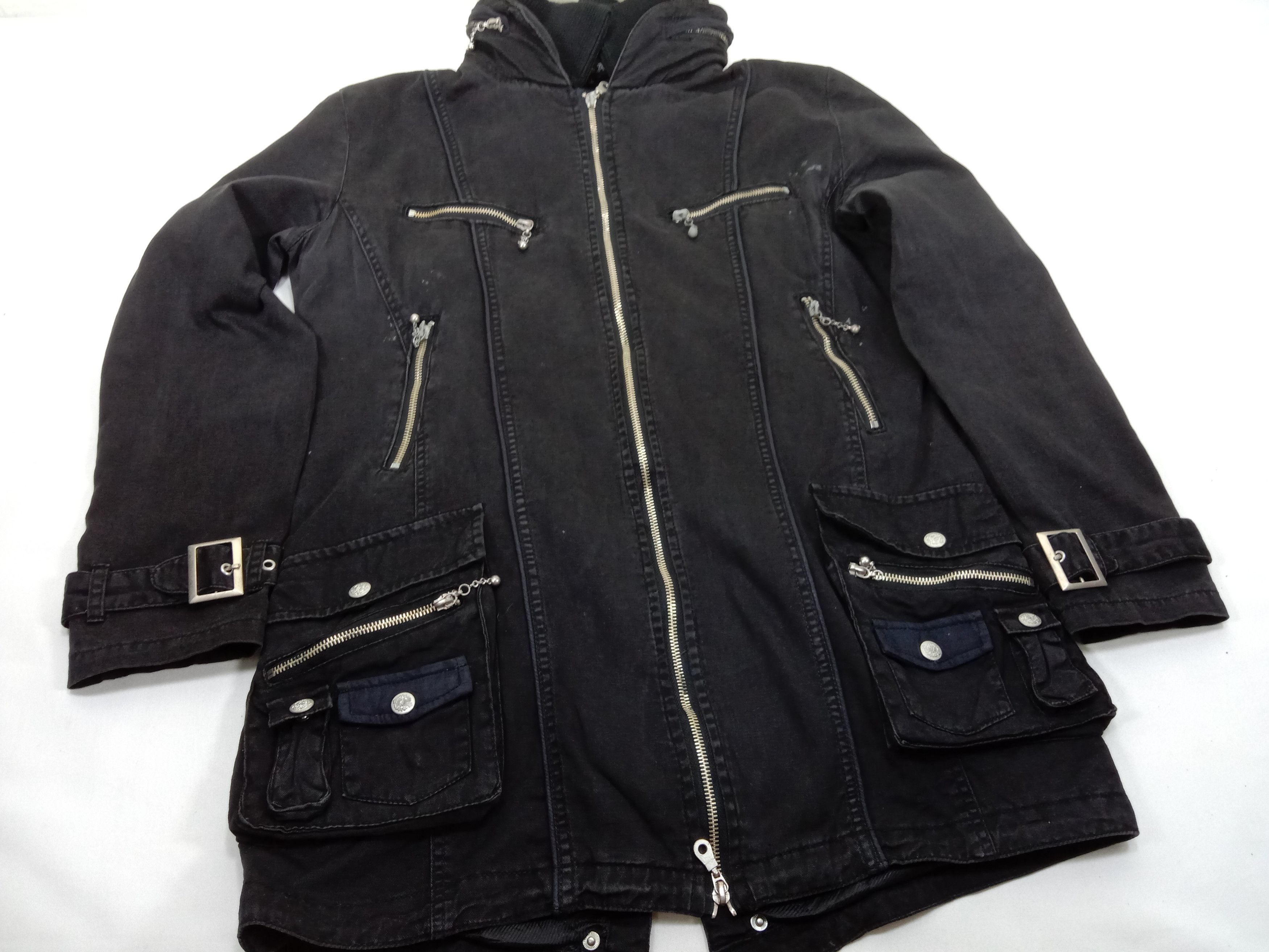 In The Attic Vintage In The Attic Punk Bondage Multi Pocket Black Jacket Size US L / EU 52-54 / 3 - 13 Thumbnail