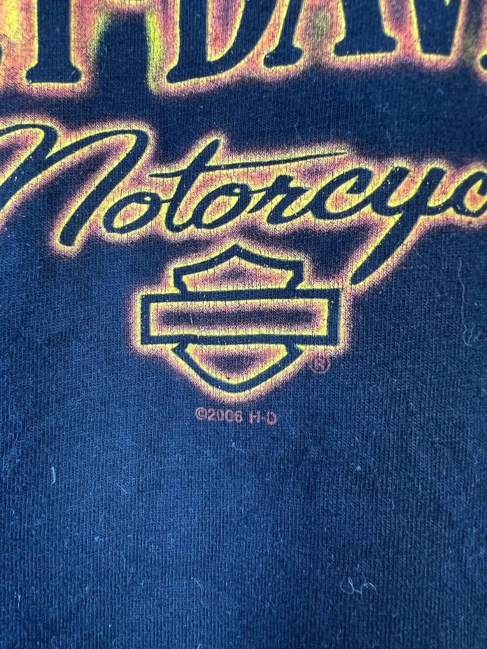 VINTAGE Harley-Davidson Flame Shirt Biker Motorcycle Size L