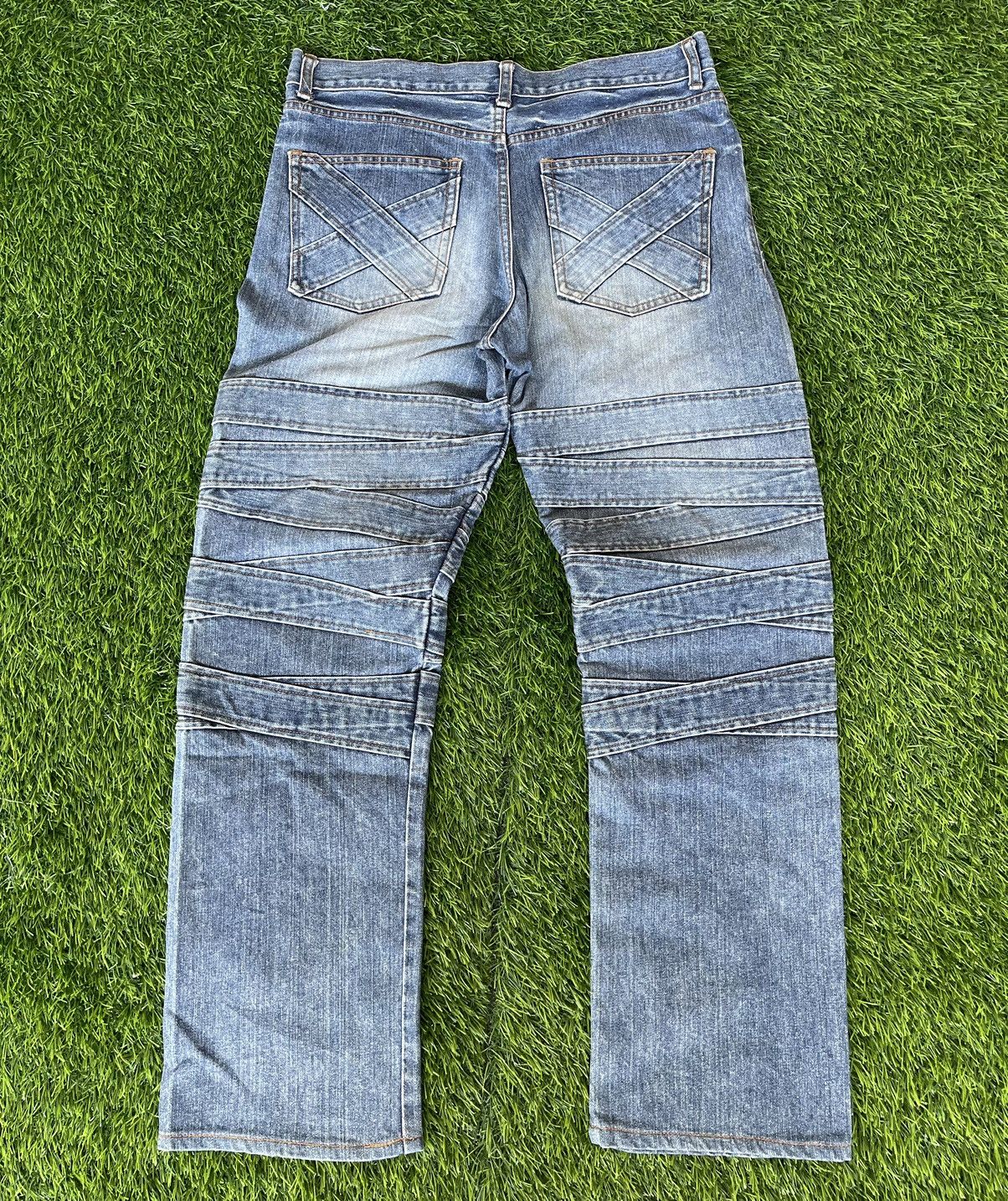 Undercover × Vandalize Vintage 90s🔥VANDALIZE✖️UNDERCOVER🔥Double PatchWork Denim Size US 34 / EU 50 - 1 Thumbnail