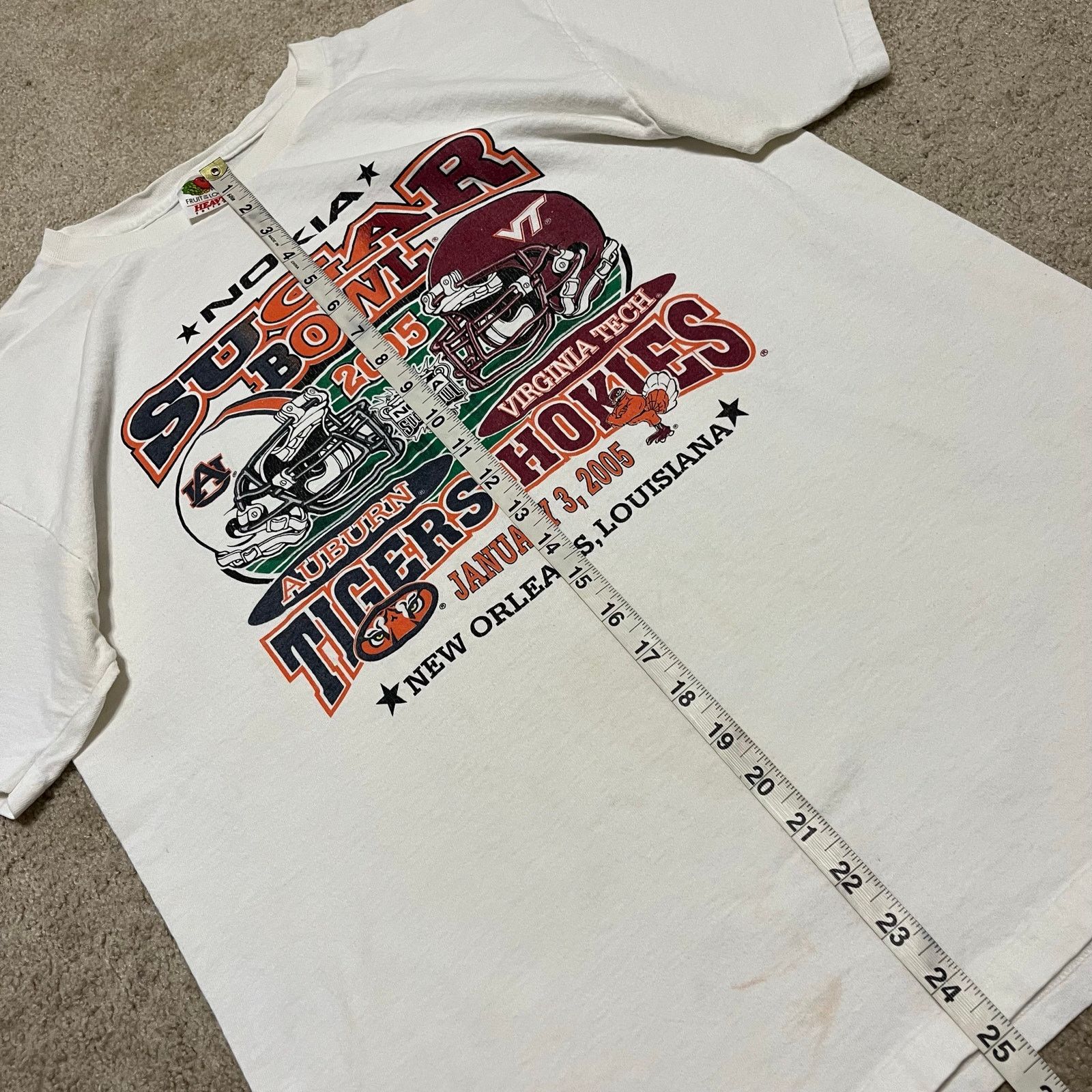 Fruit Of The Loom 2005 VT vs Auburn Sugar Bowl BCS Game New Orleans Graphic Size US M / EU 48-50 / 2 - 4 Thumbnail