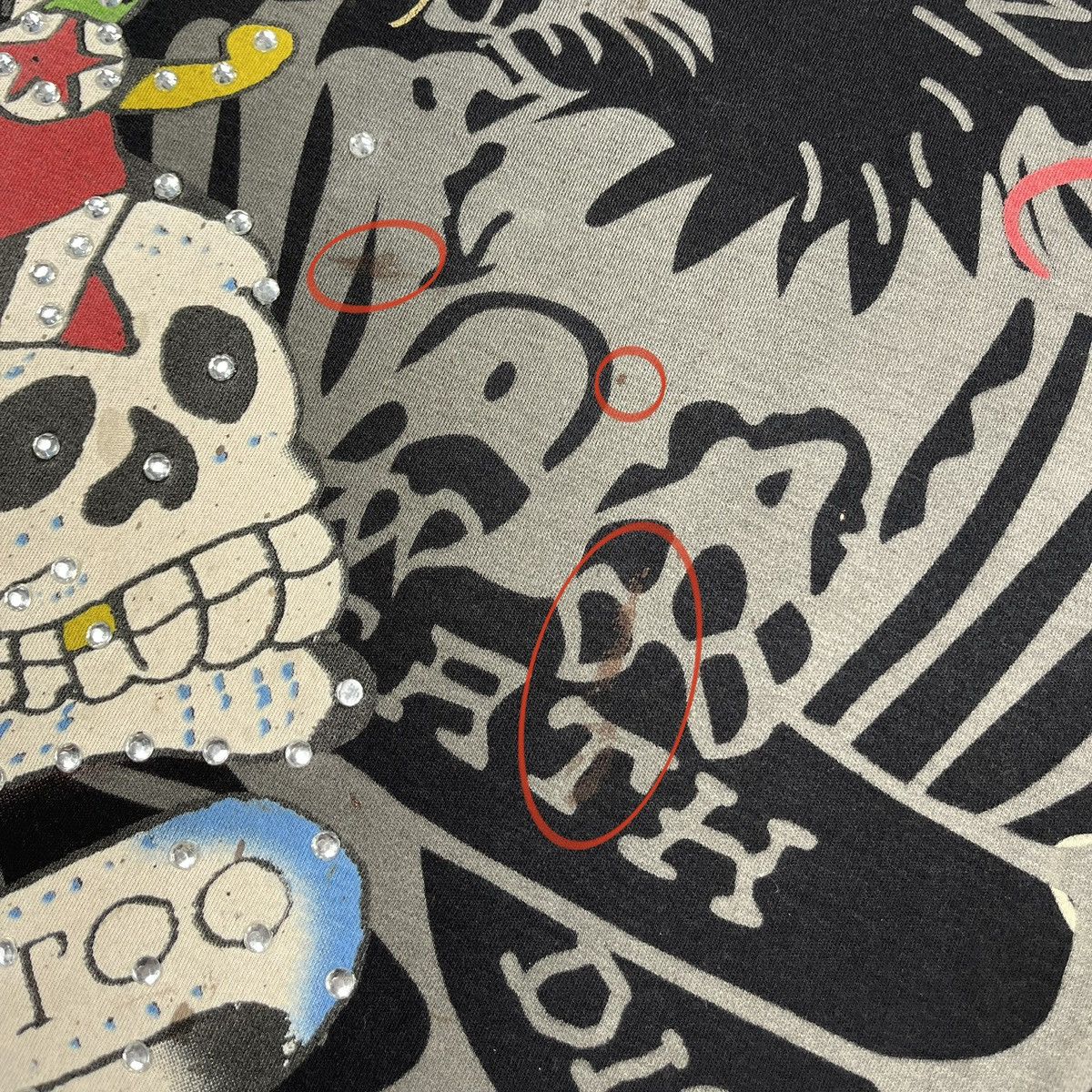 Ed Hardy Vintage Ed Hardy y2k skulls big logo tee 90’s Size US L / EU 52-54 / 3 - 9 Thumbnail