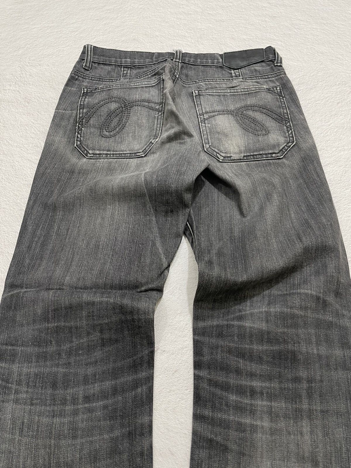Japanese Brand 2000s Vintage MC Black Jeans Washed Y2K Size US 29 - 7 Thumbnail