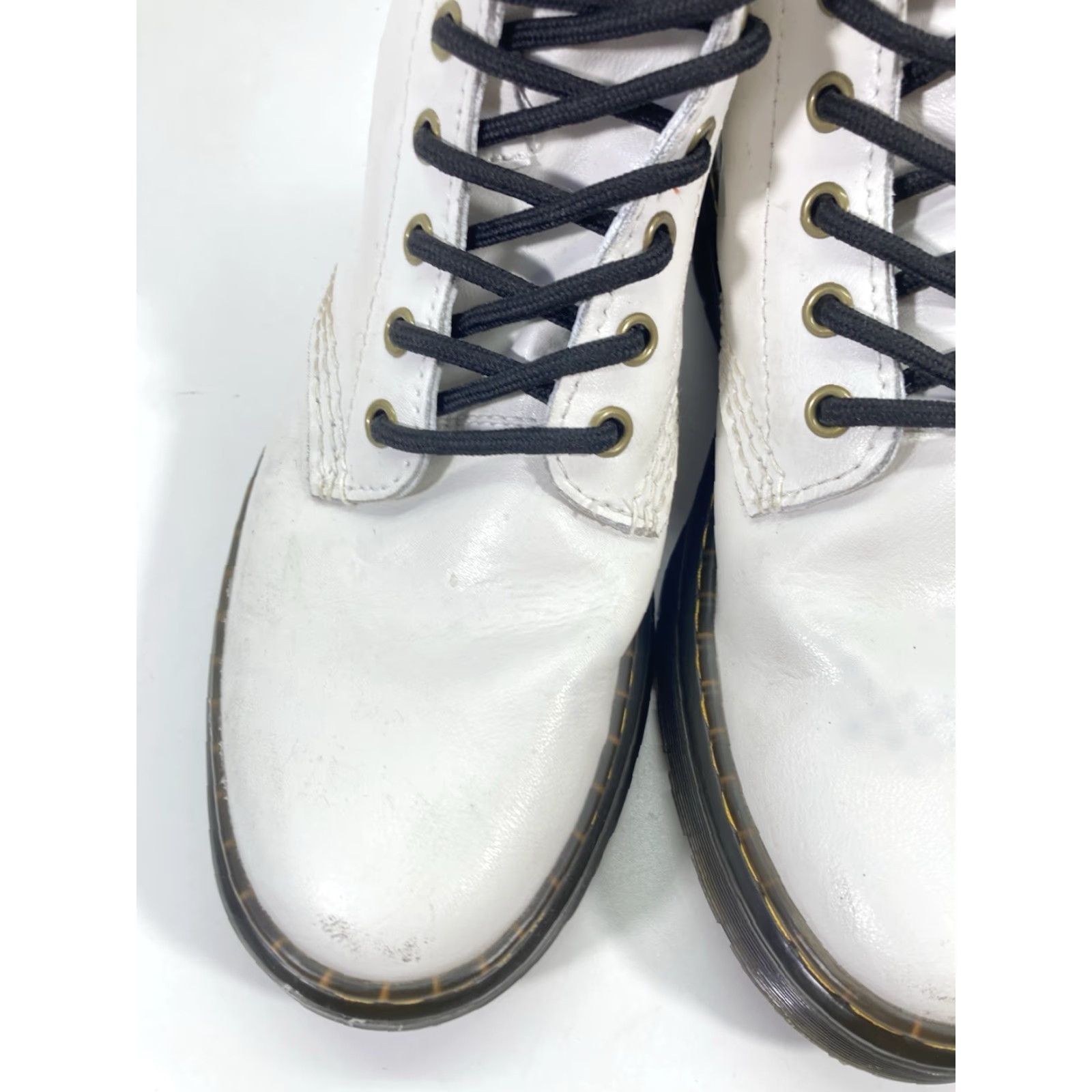 Dr. Martens Doc Martens Zavala Ankle Boots Women Size 8 White Leather Lace Up Casual 8 Eye Size US 8 / IT 38 - 5 Thumbnail