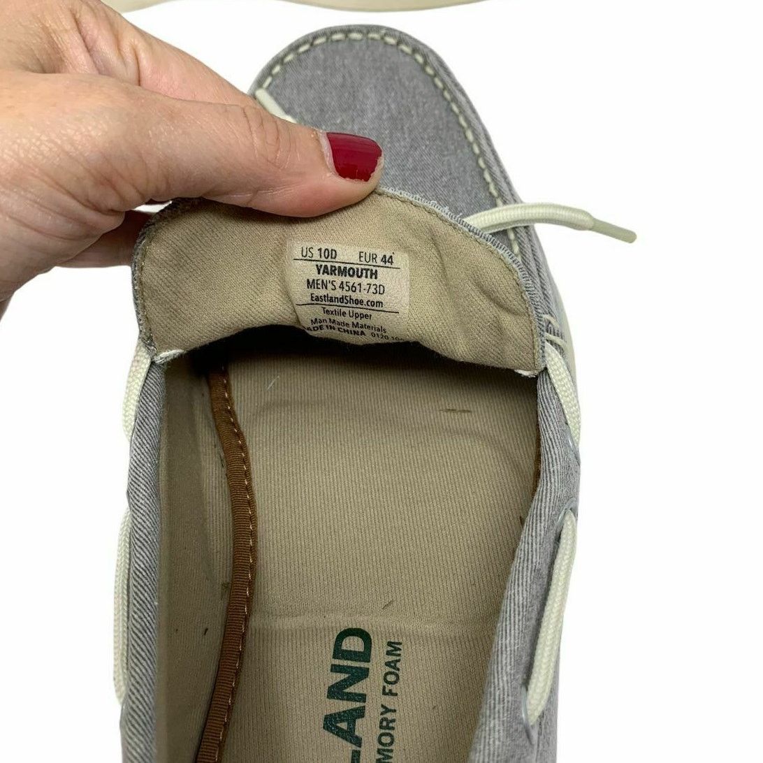 Eastland Eastland Men's Yarmouth 1-Eye Canvas Boat Shoes 10D Size US 10 / EU 43 - 4 Thumbnail