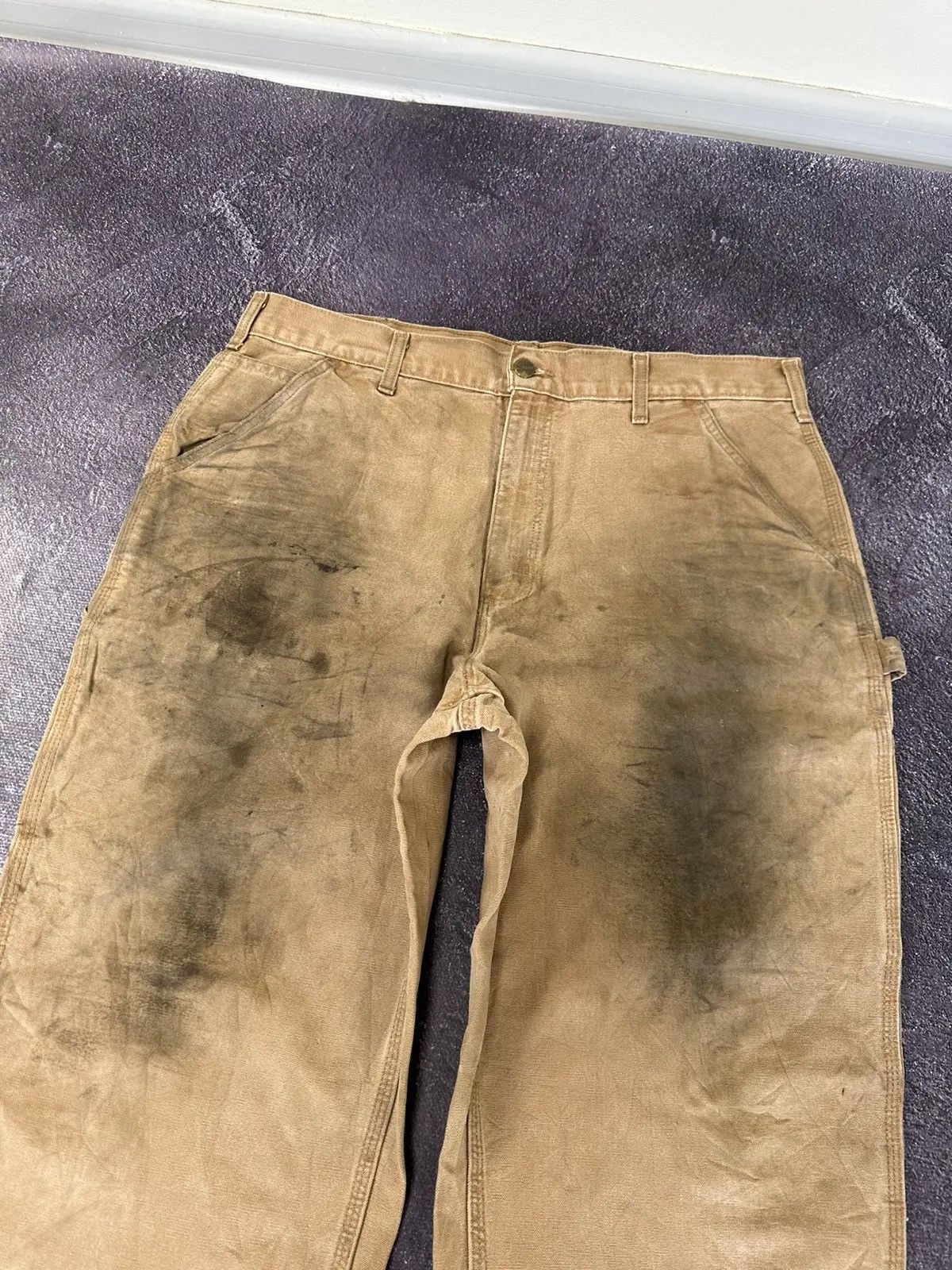 Carhartt × Vintage Vintage Carhartt Distressed Dungaree Fit Hype Baggy Pants Size US 36 / EU 52 - 6 Thumbnail