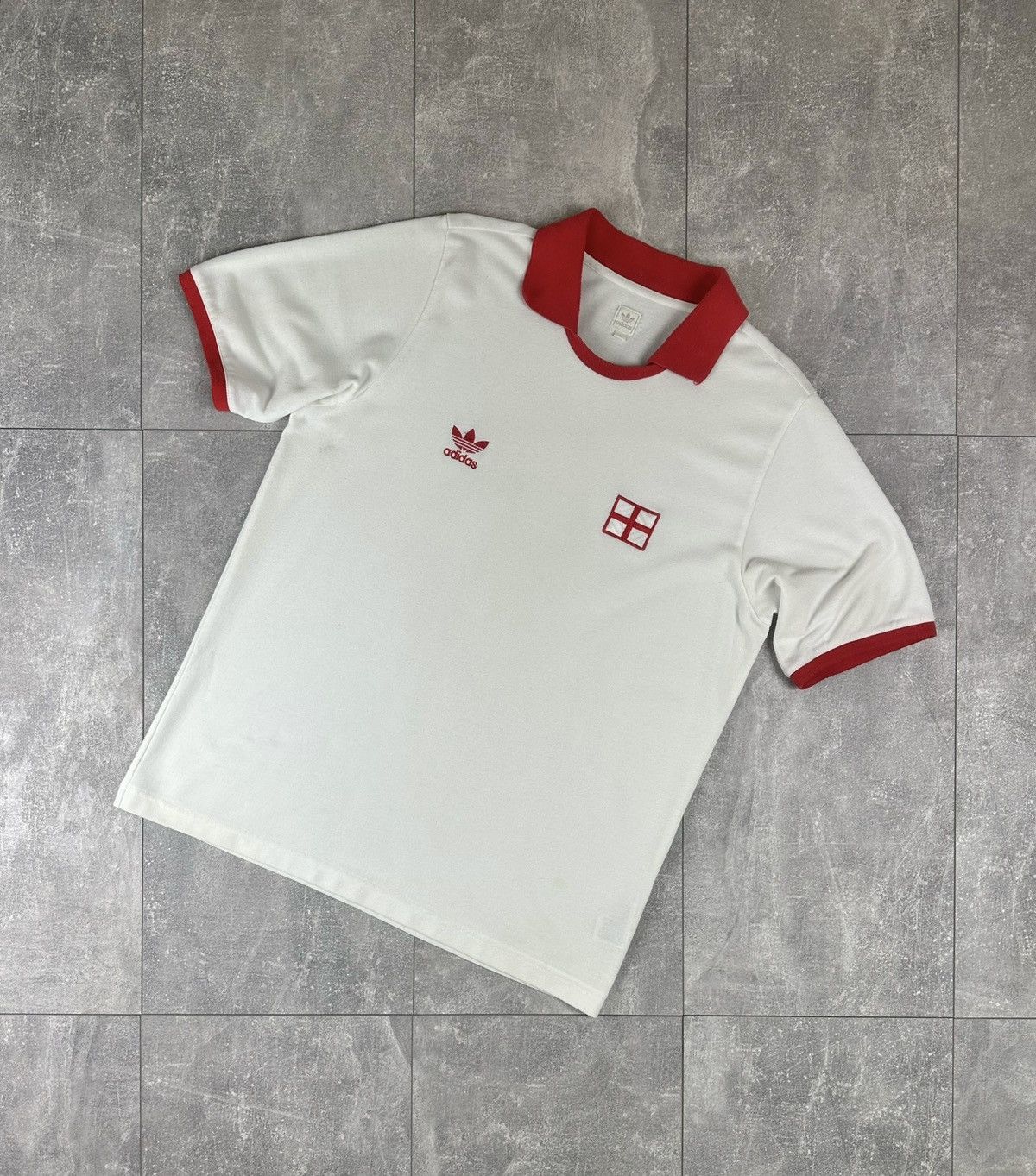 Adidas Adidas England Retro National Team Cotton Soccer Jersey Size US L / EU 52-54 / 3 - 1 Thumbnail