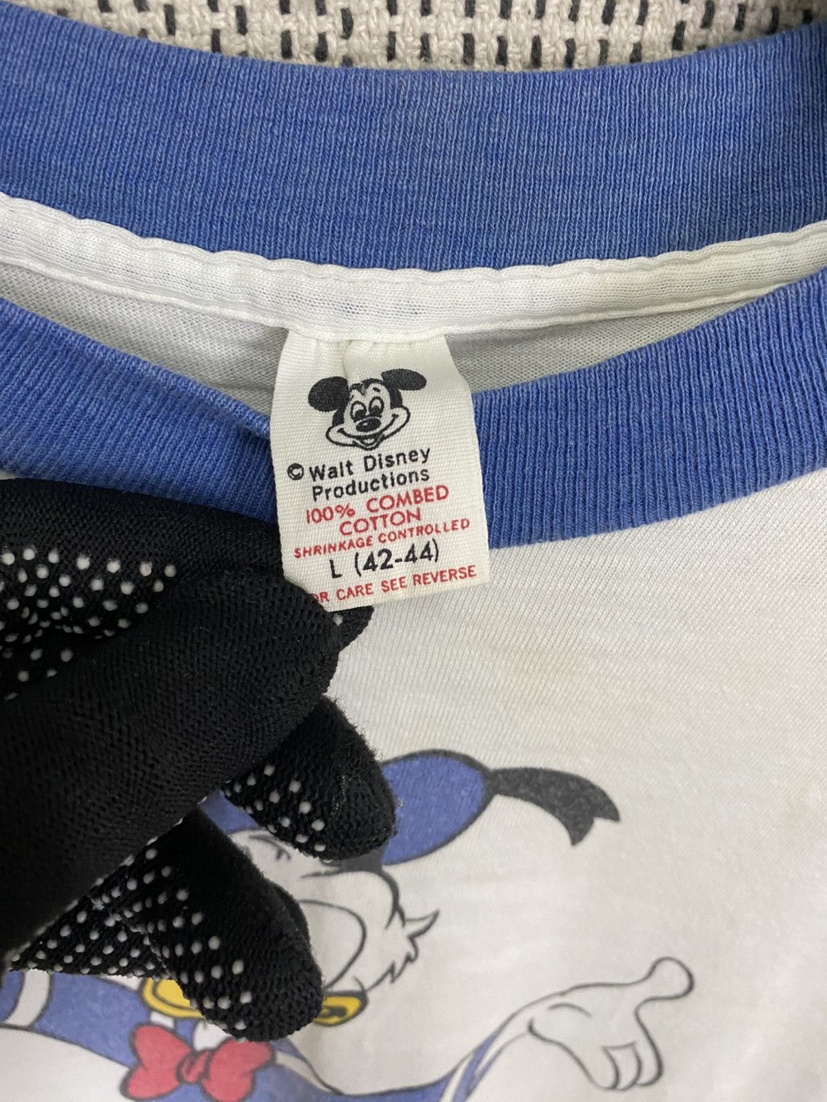 Vintage 80s tokyo disneyland donald duck tshirt ringer