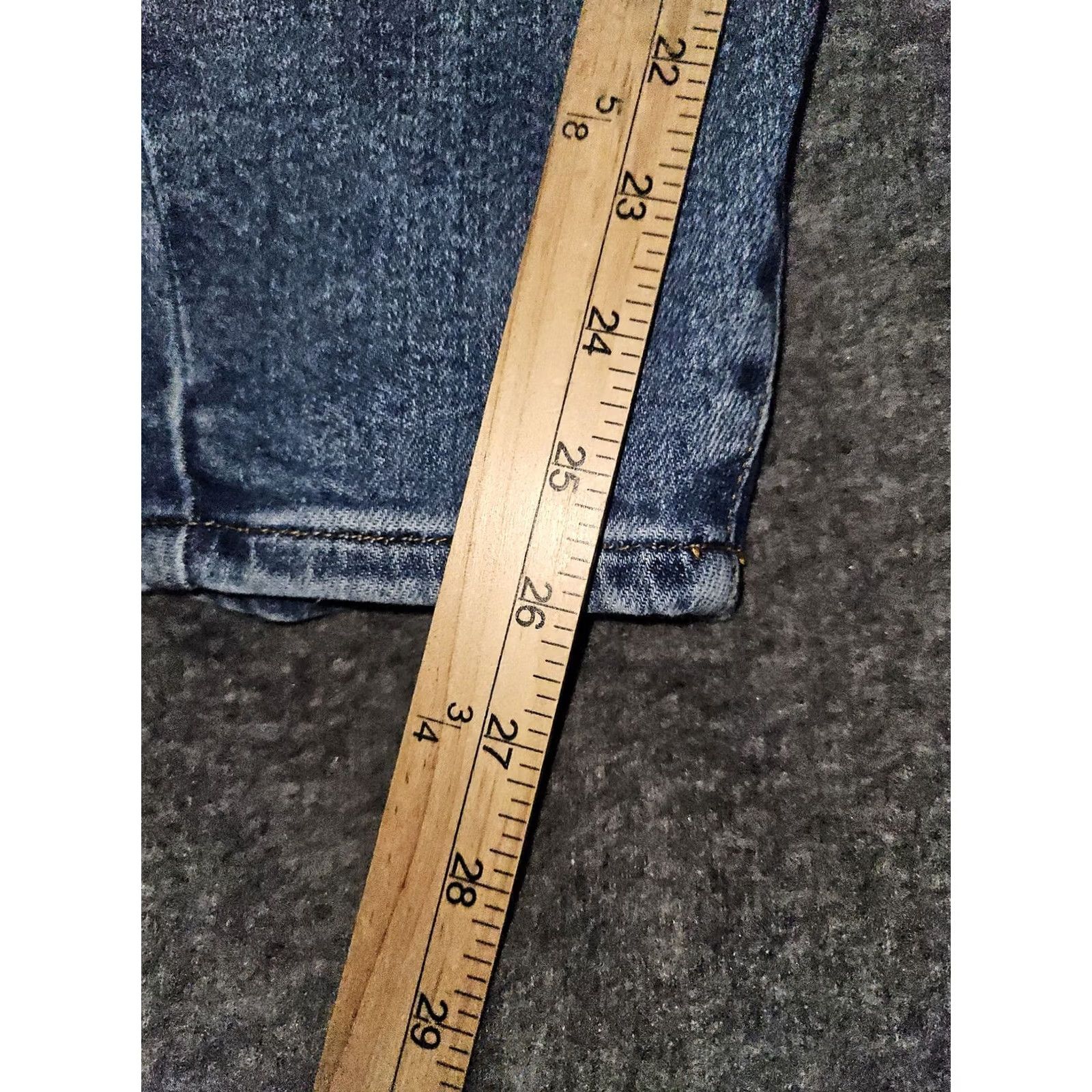 Vintage Judy Blue Jeans Womens 20W Blue Skinny High Rise Distressed Stretch Denim Pants Size 42" / US 20 - 2 Thumbnail