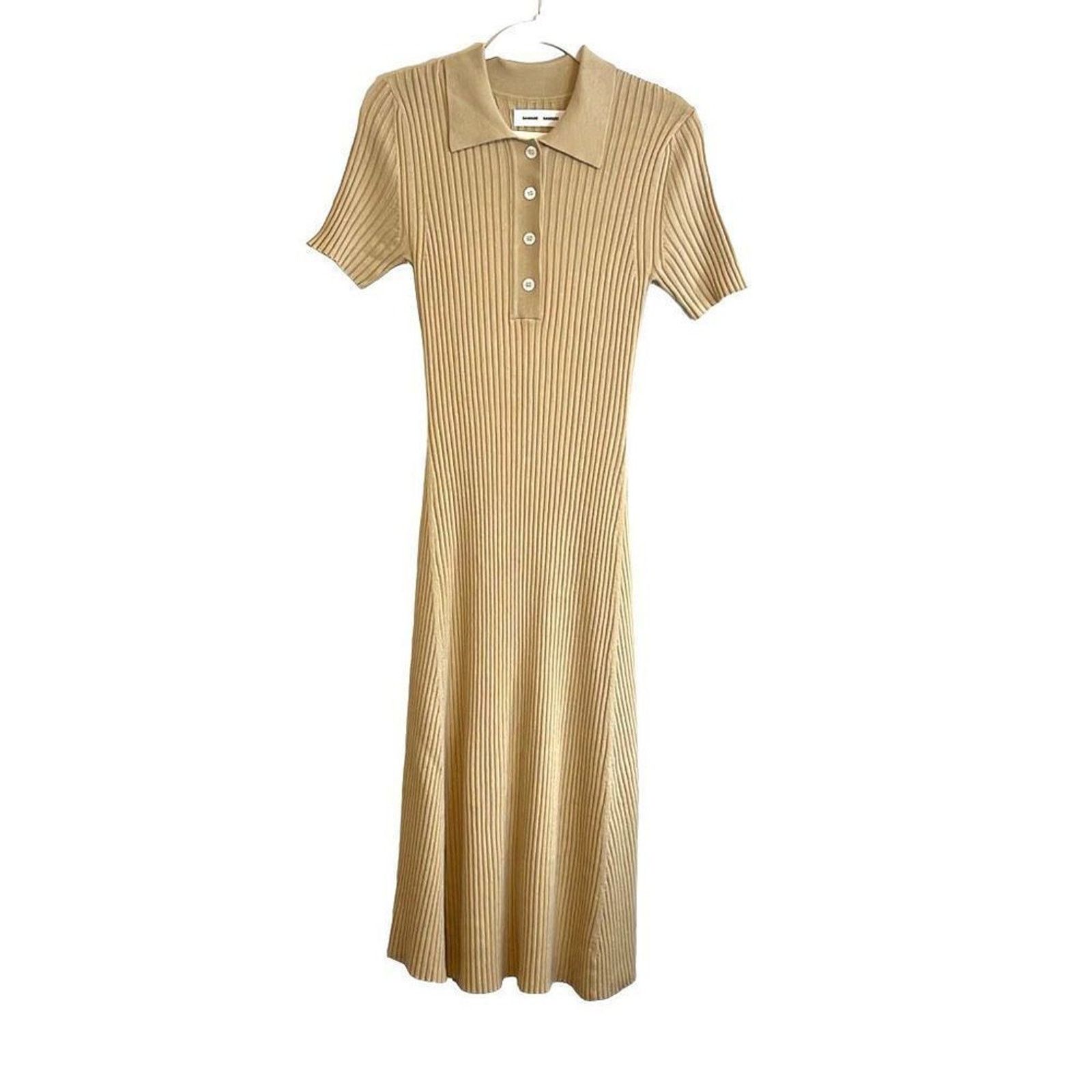 Samsoe Samsoe Samsøe Samsøe Lucy Polo Midi Dress 13997 Medium NWT Size M / US 6-8 / IT 42-44 - 4 Thumbnail